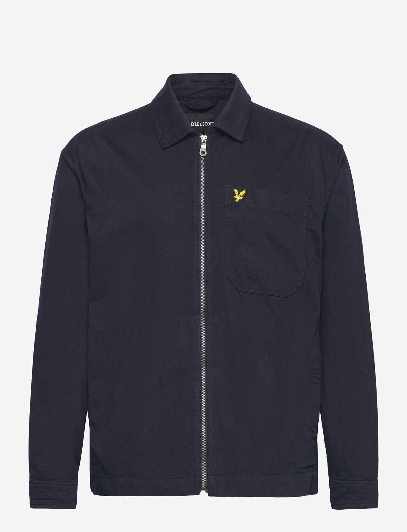Lyle & Scott - Enzyme Wash Zip Through Overshirt - overshirts - dark navy - 1