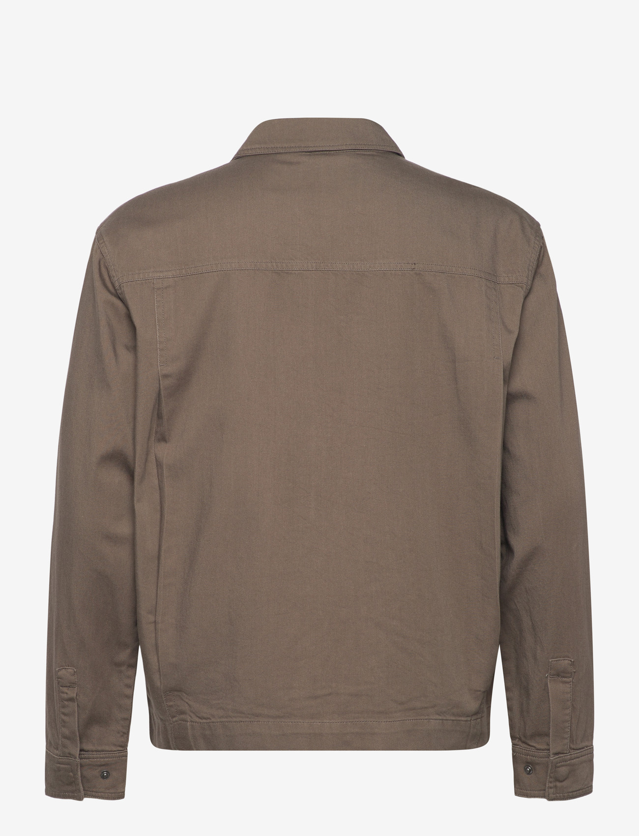 Lyle & Scott - Enzyme Wash Zip Through Overshirt - overshirts - khaki ash - 2