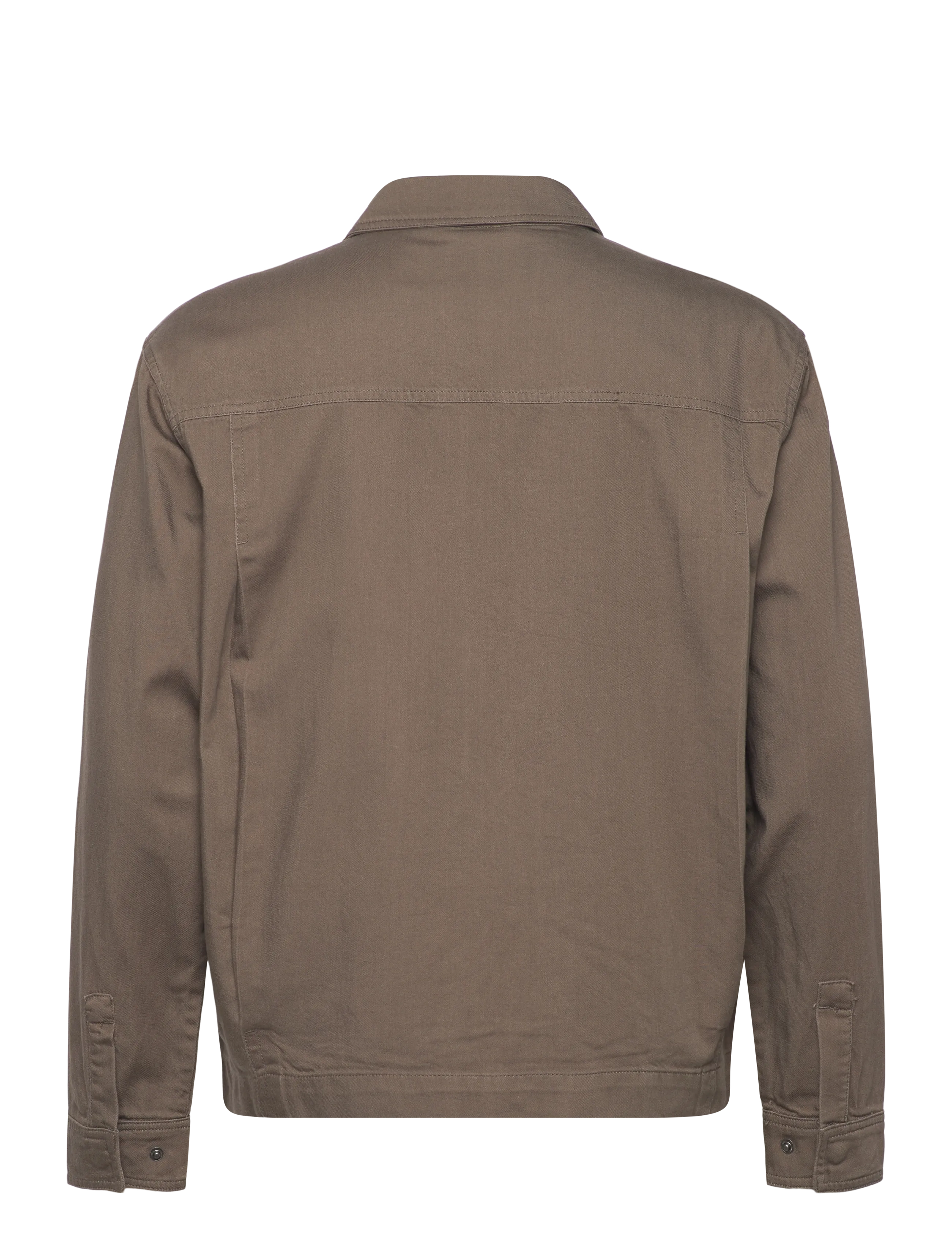 Lyle & Scott - Enzyme Wash Zip Through Overshirt - overshirts - khaki ash - 2