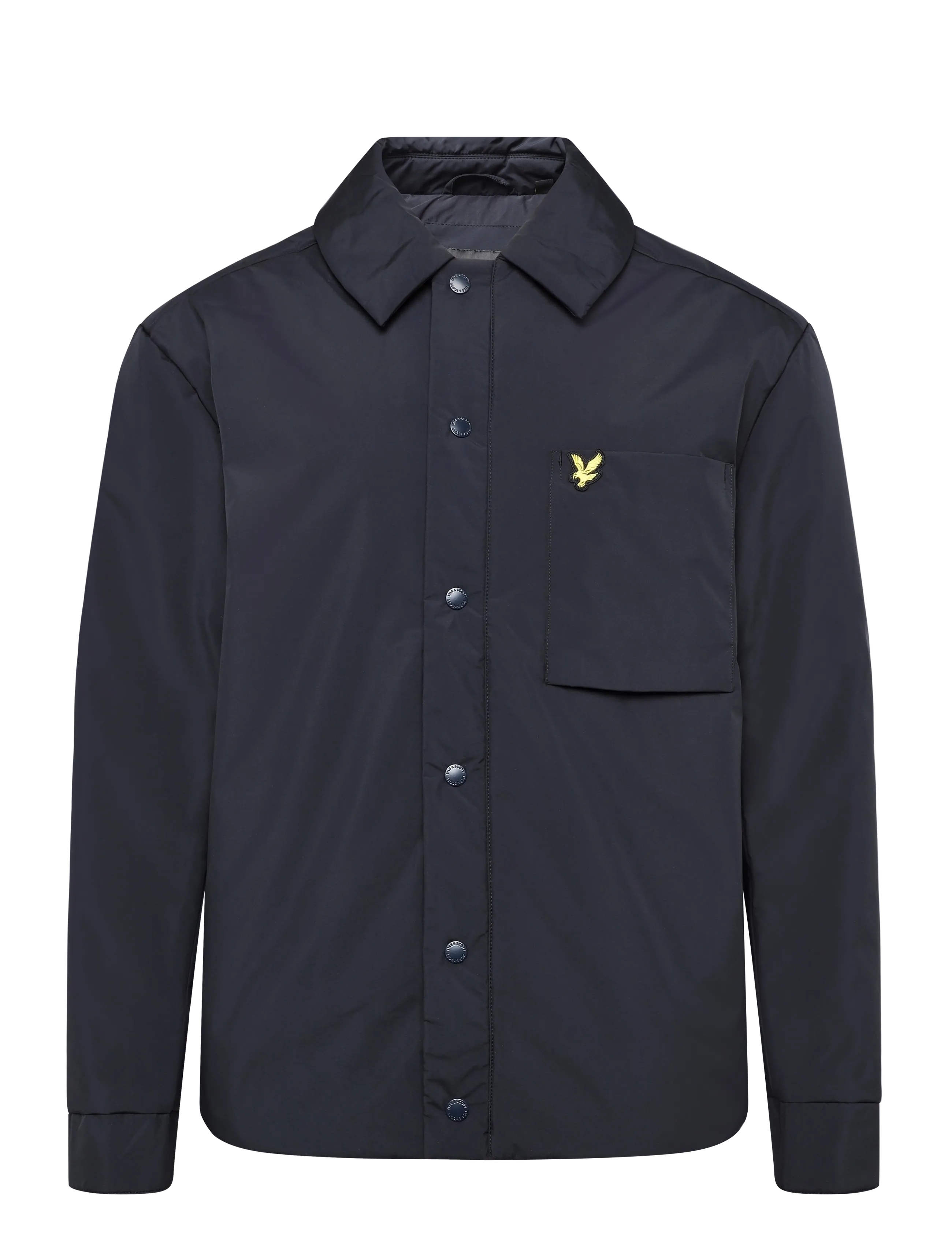 Lyle & Scott Lightweight Wadded Overshirt, L, Jackets, Marineblau - Padded Männerswear