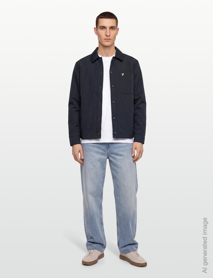 Lyle & Scott - Lightweight Wadded Overshirt - sulejoped - dark navy - 0