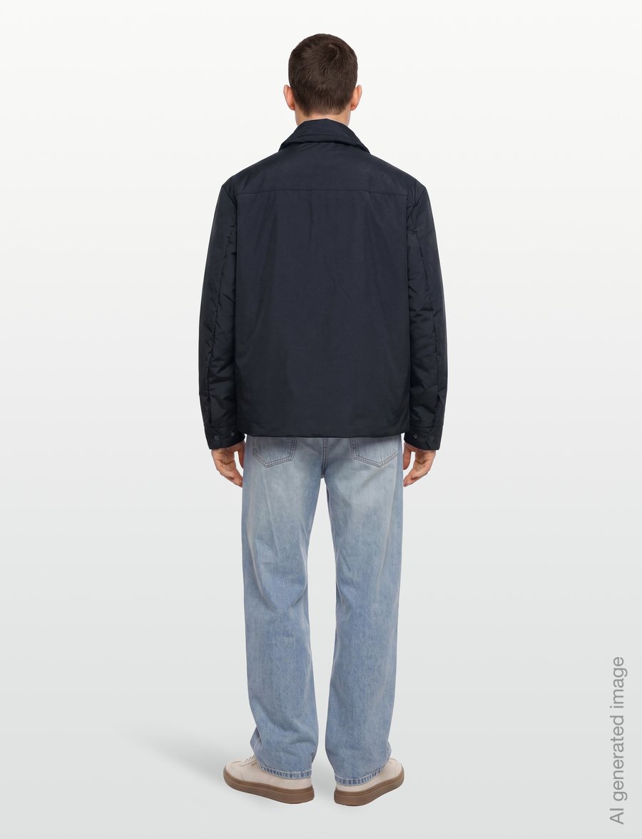 Lyle & Scott - Lightweight Wadded Overshirt - sulejoped - dark navy - 4