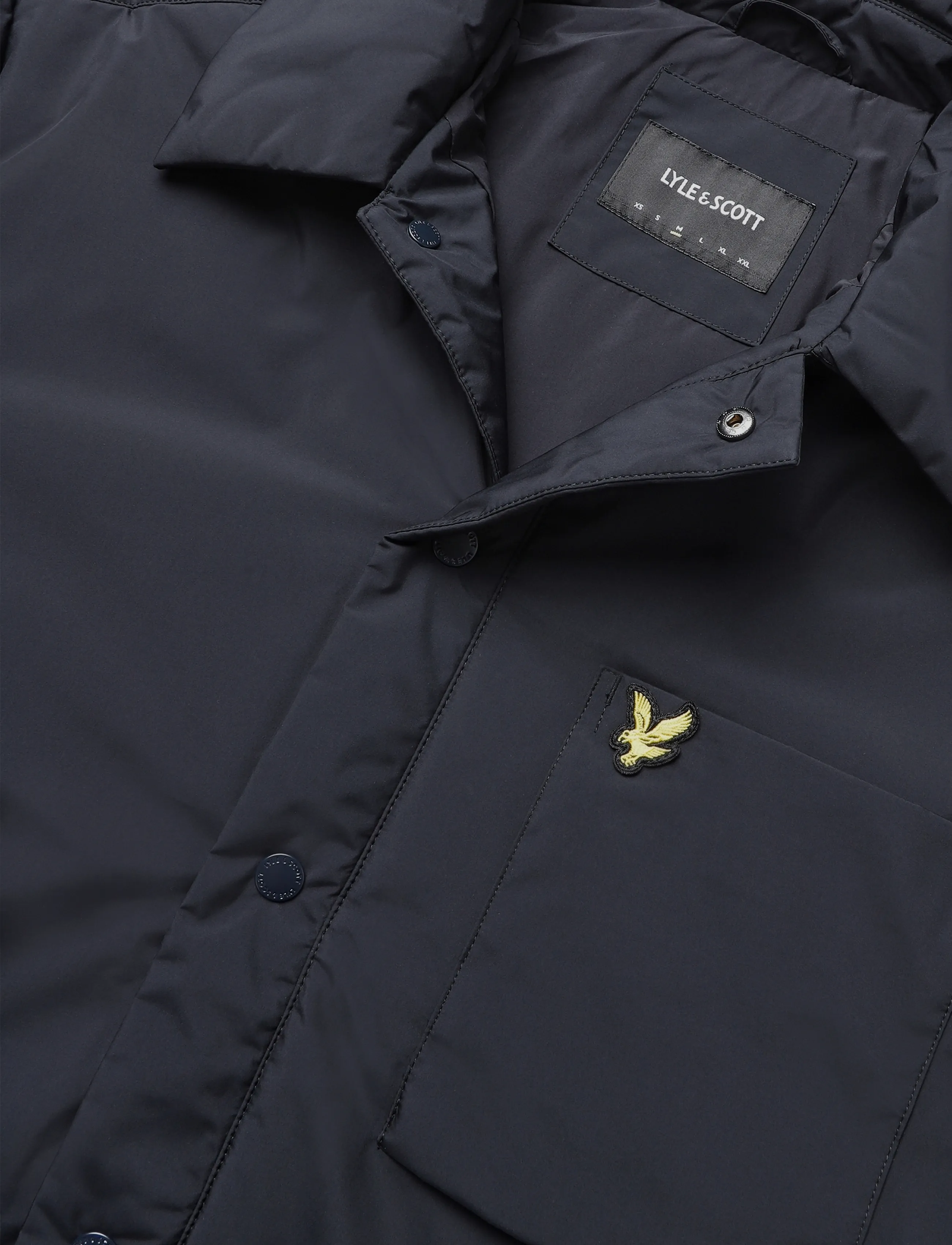 Lyle & Scott - Lightweight Wadded Overshirt - sulejoped - dark navy - 5
