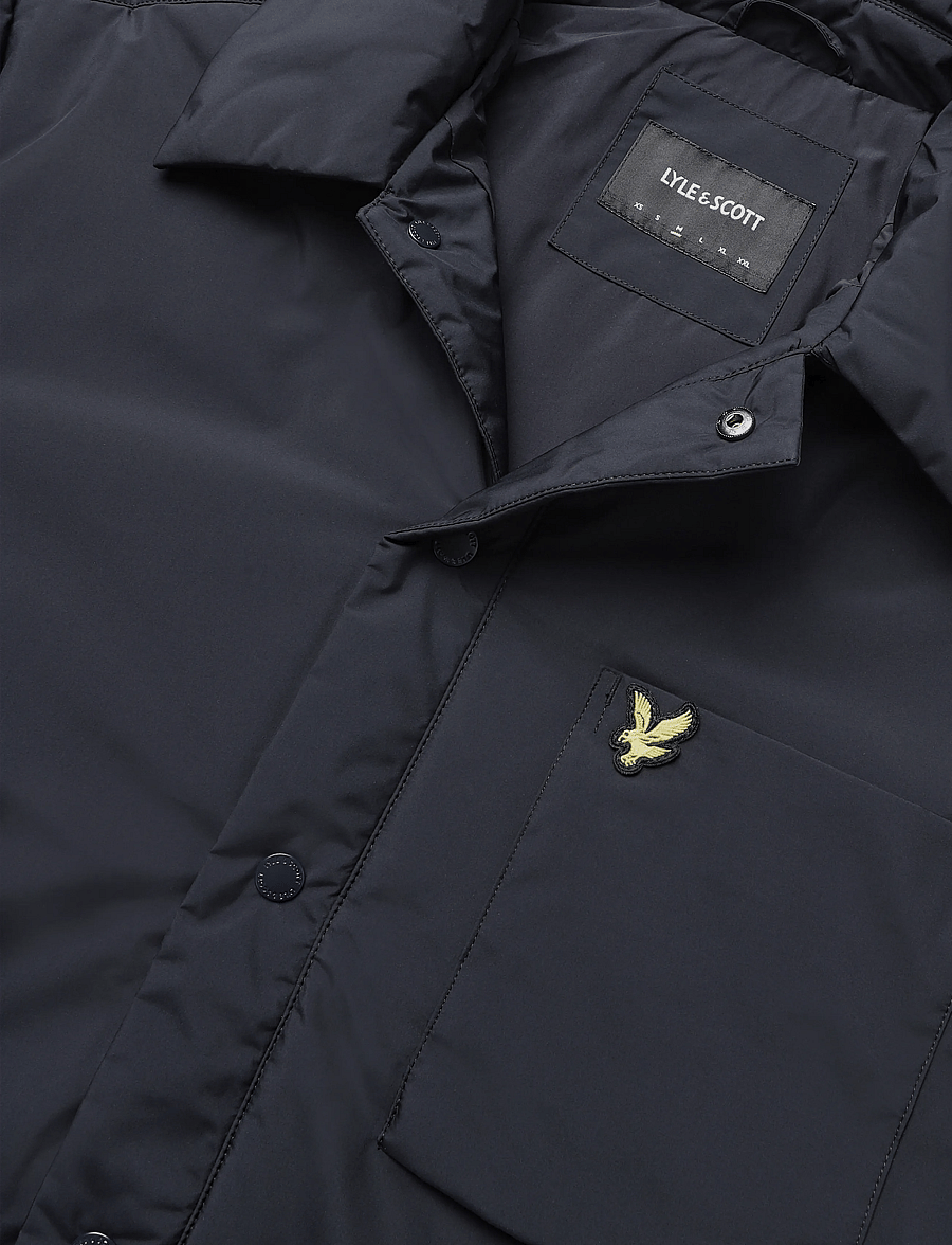 Lyle & Scott - Lightweight Wadded Overshirt - sulejoped - dark navy - 5