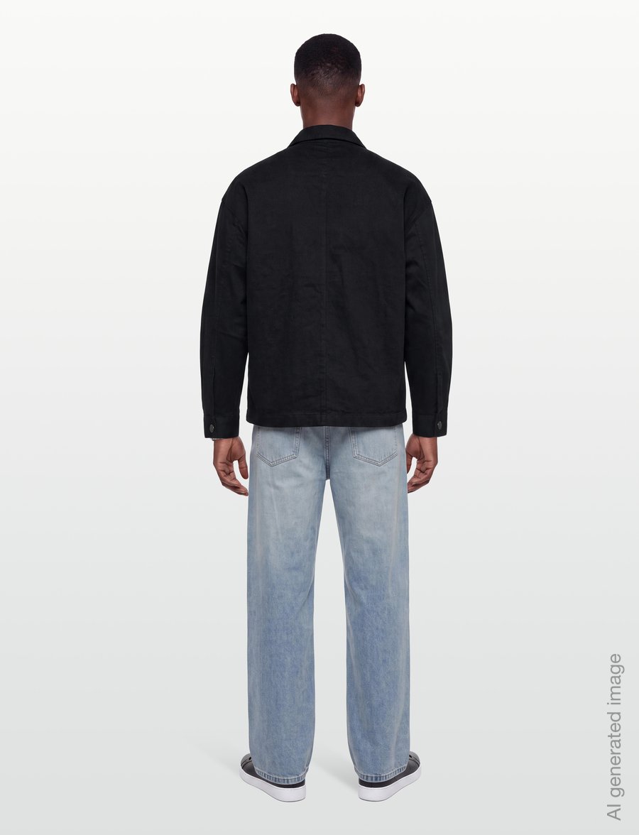 Lyle & Scott - Washed Overshirt - Überhemden - jet black - 4