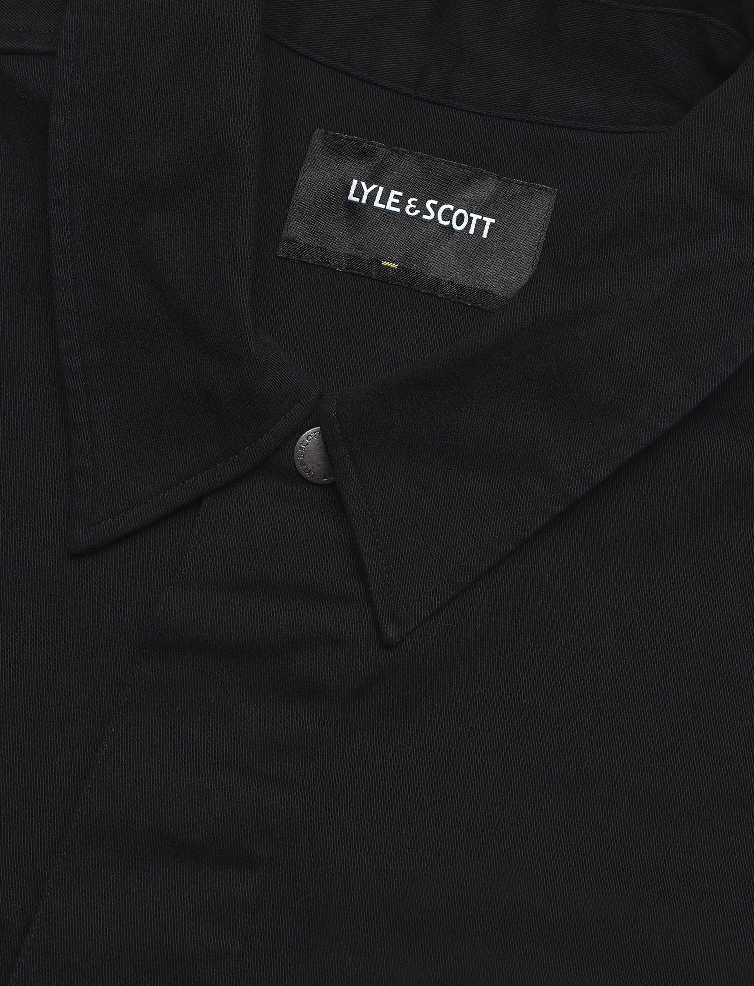 Lyle & Scott - Washed Overshirt - overshirts - jet black - 5