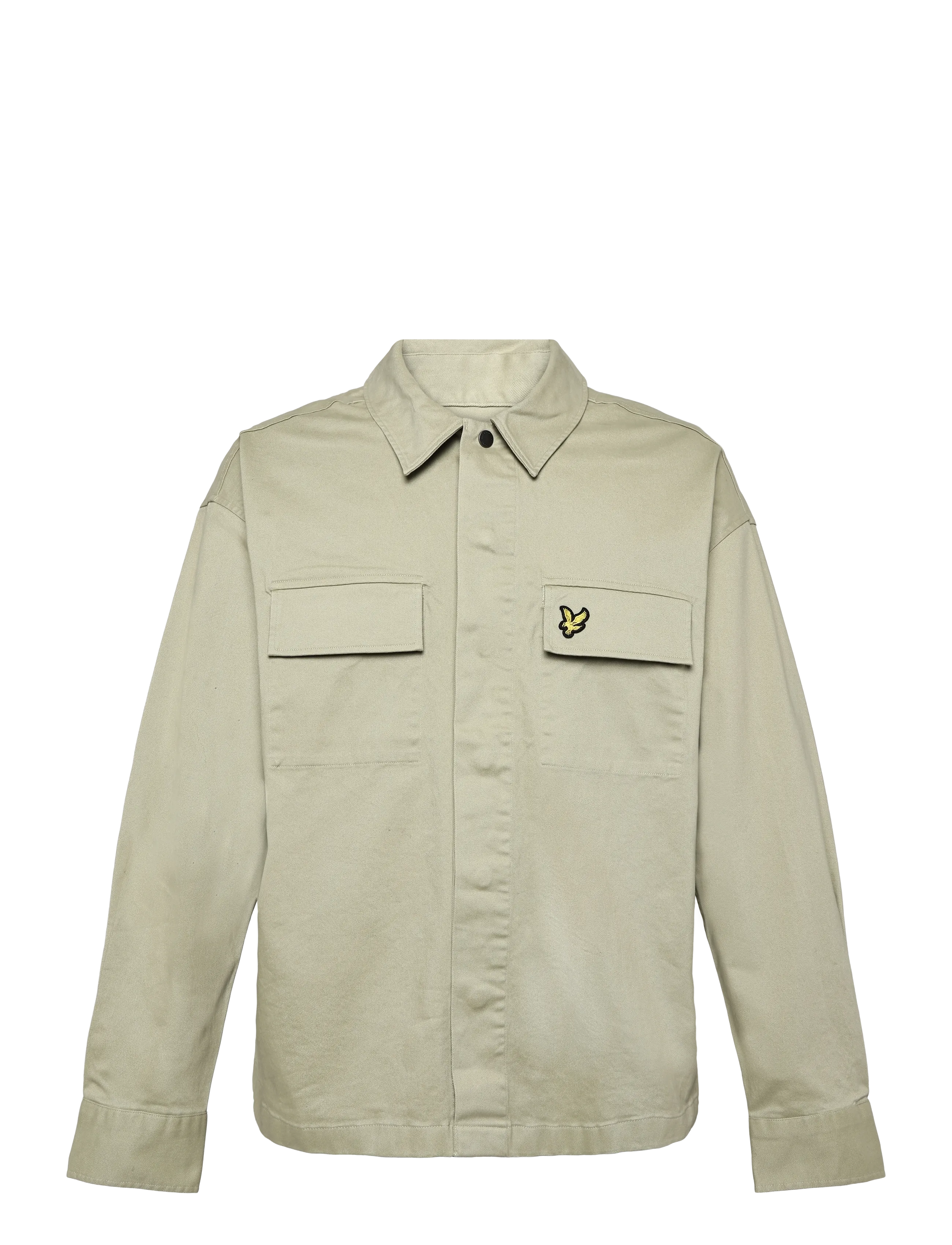 Lyle & Scott Washed Overshirt - Overskjorter - SMOKE OLIVE / khaki/green