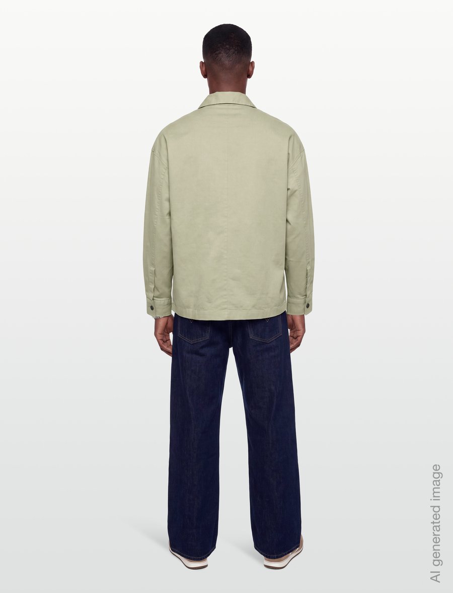 Lyle & Scott - Washed Overshirt - Überhemden - smoke olive - 4