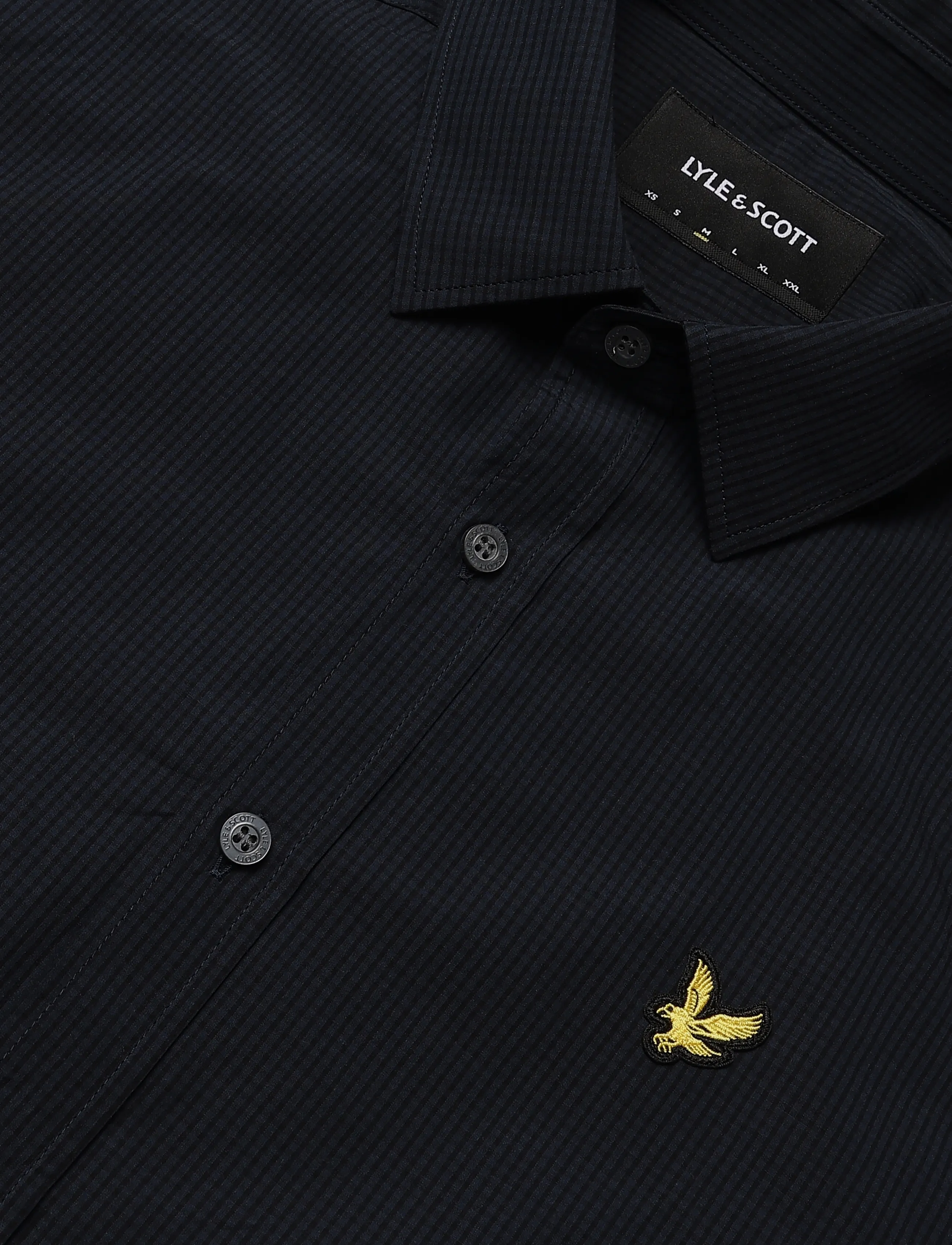 Lyle & Scott - Windowpane Shirt - casual skjorter - dark navy - 2