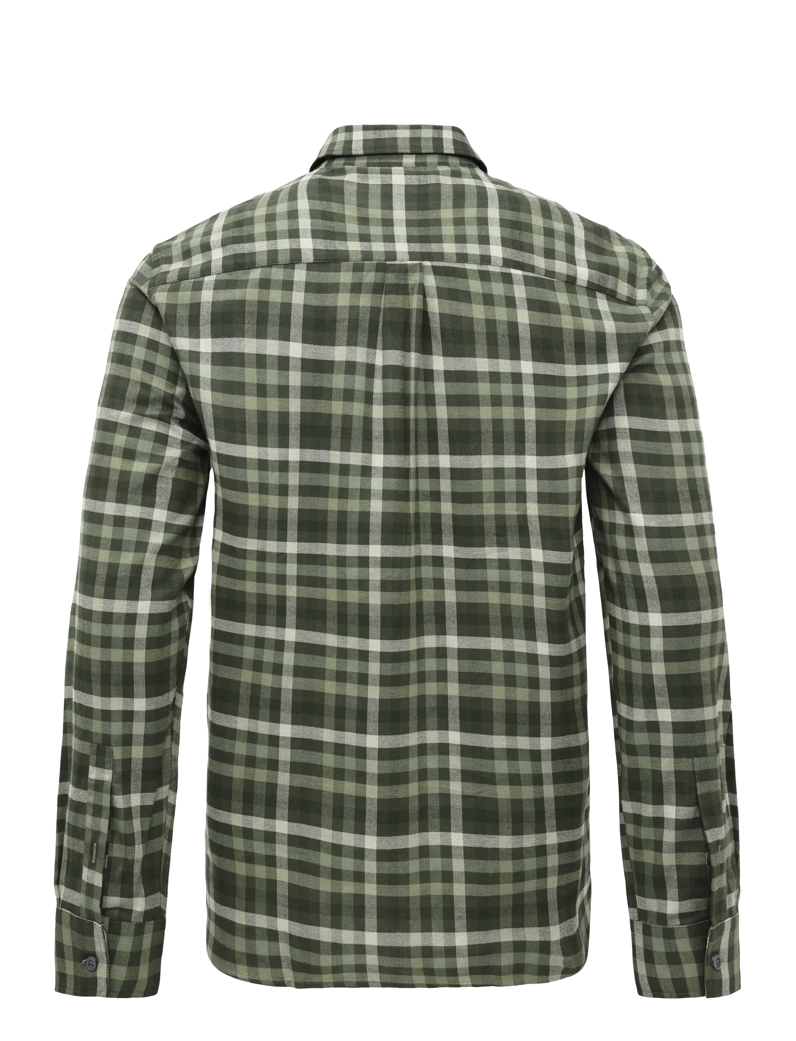 Lyle & Scott - Tonal Check Shirt - deep depths - 1