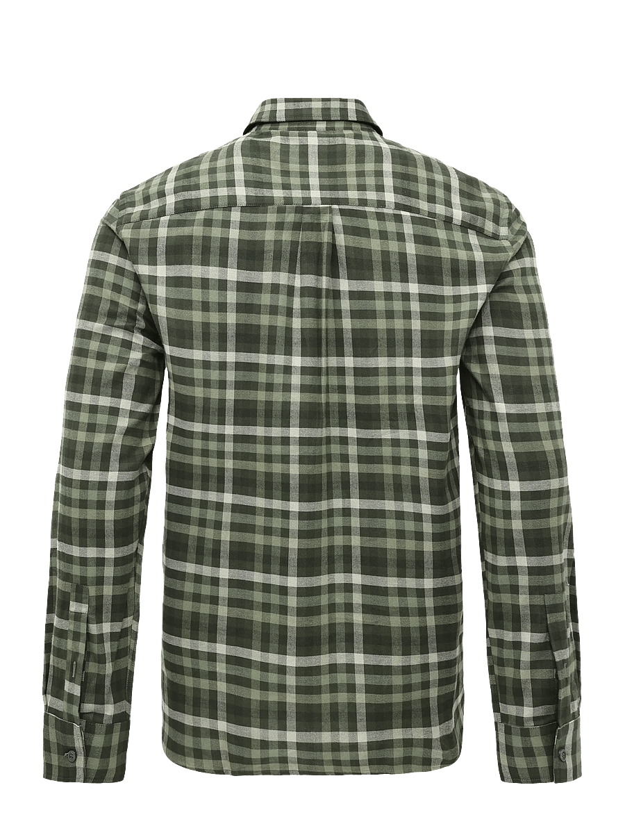 Lyle & Scott - Tonal Check Shirt - rūtaini krekli - deep depths - 1