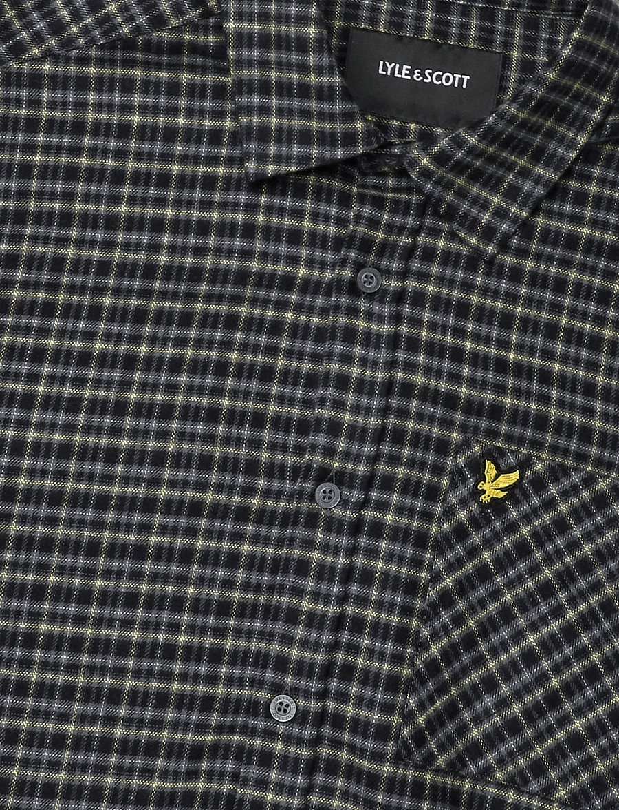 Lyle & Scott - Tartan Flannel Shirt - flannel shirts - jet black - 2