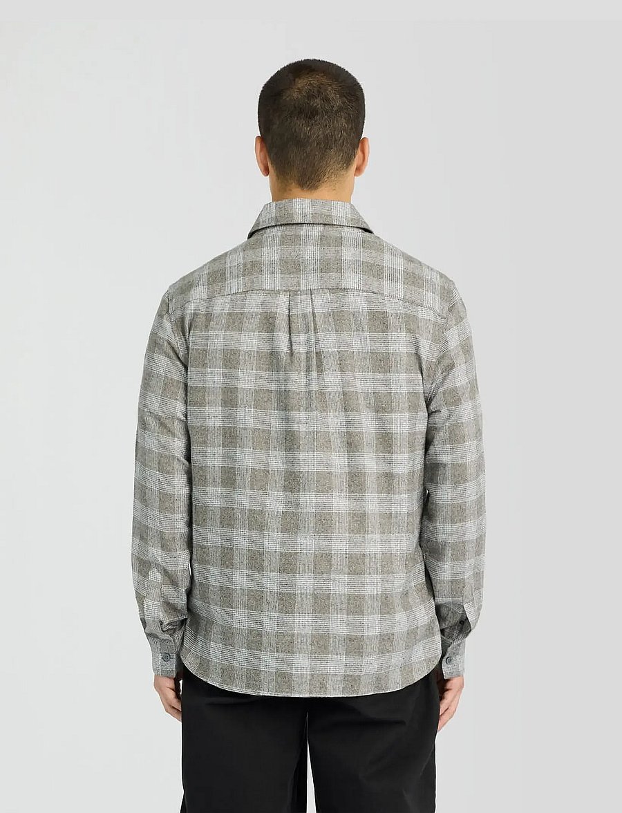 Lyle & Scott - Static Check Flannel Shirt - flanell-hemden - static grey - 3