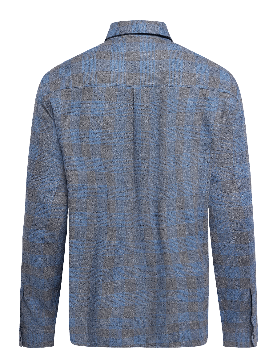 Lyle & Scott - Static Check Flannel Shirt - flanellskjortor - yale blue - 2