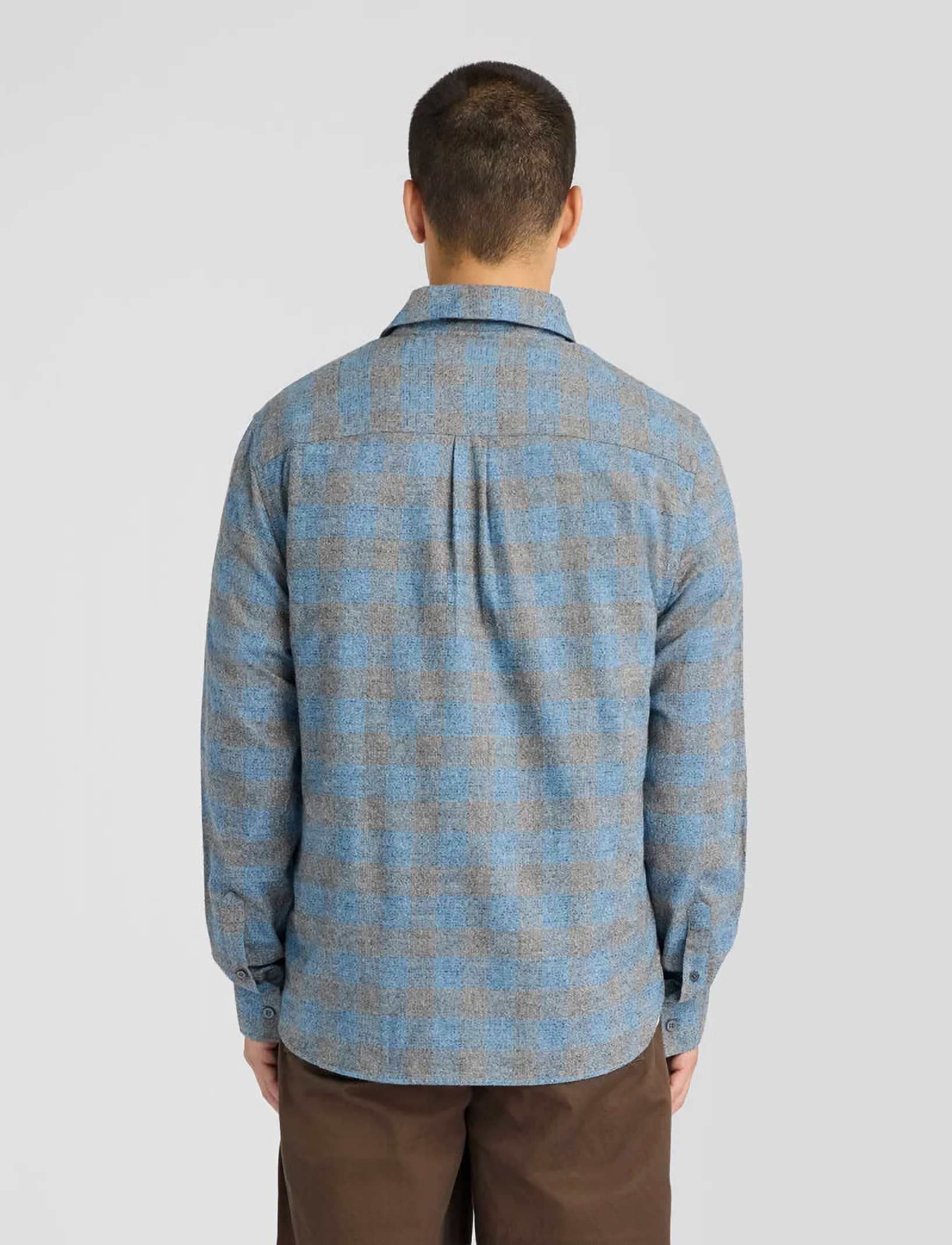 Lyle & Scott - Static Check Flannel Shirt - flanellskjortor - yale blue - 3