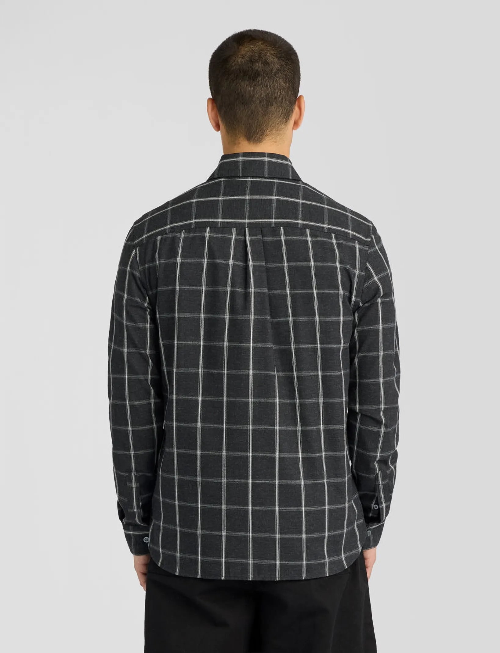 Lyle & Scott - Broad Windowpane Check Shirt - ruudulised särgid - jet black - 2