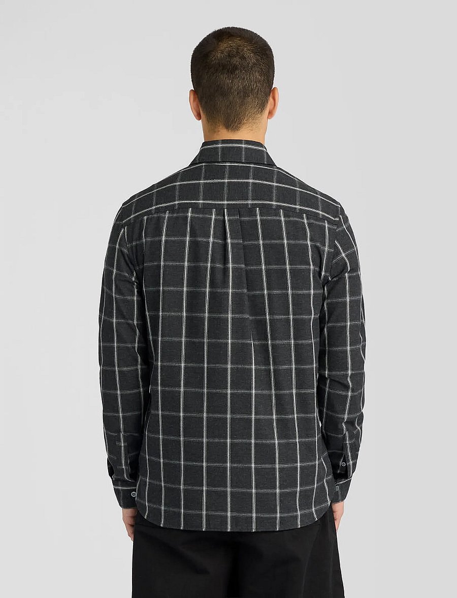 Lyle & Scott - Broad Windowpane Check Shirt - ruudulised särgid - jet black - 2