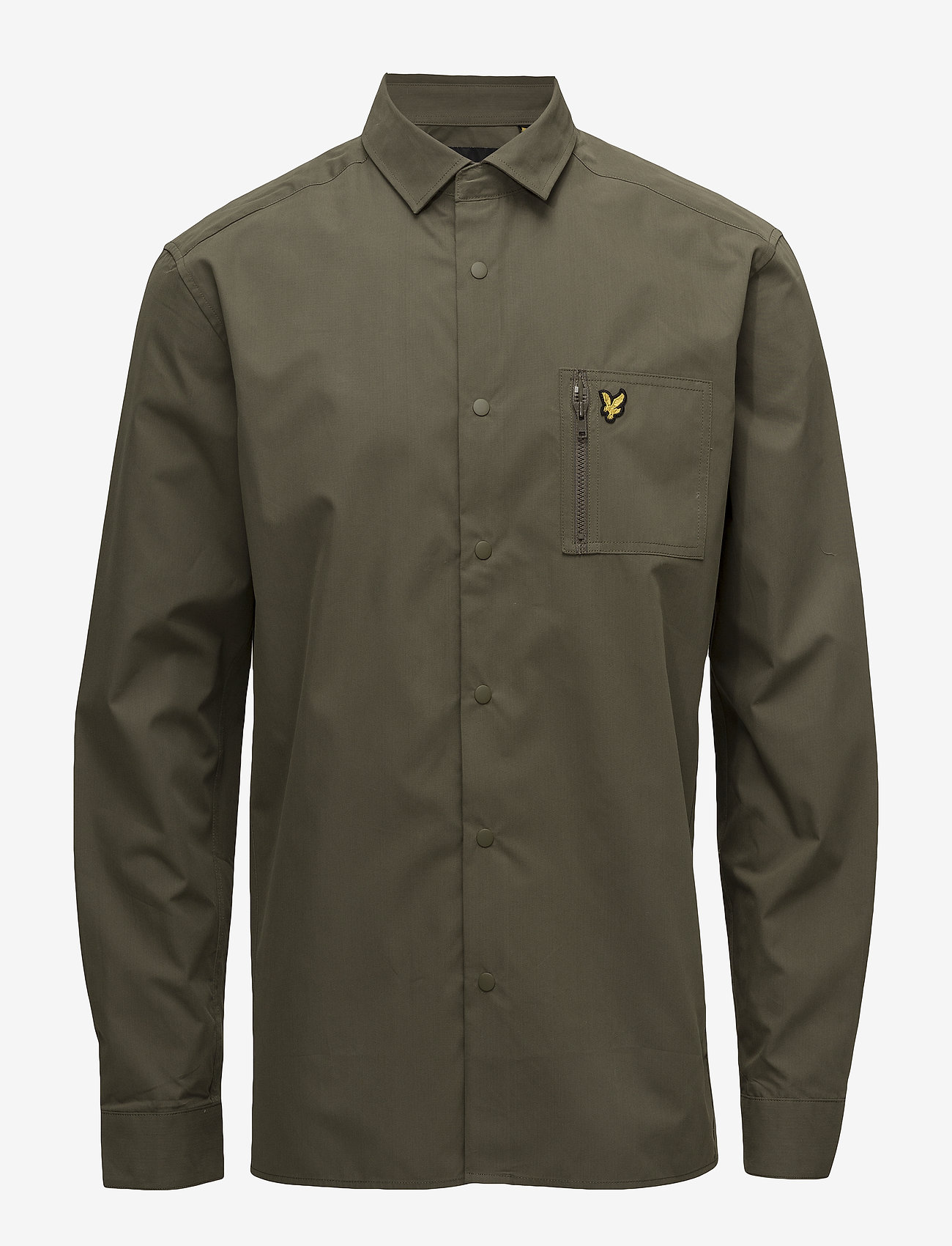 Lyle & Scott - Zip Pocket Overshirt - olive - 0