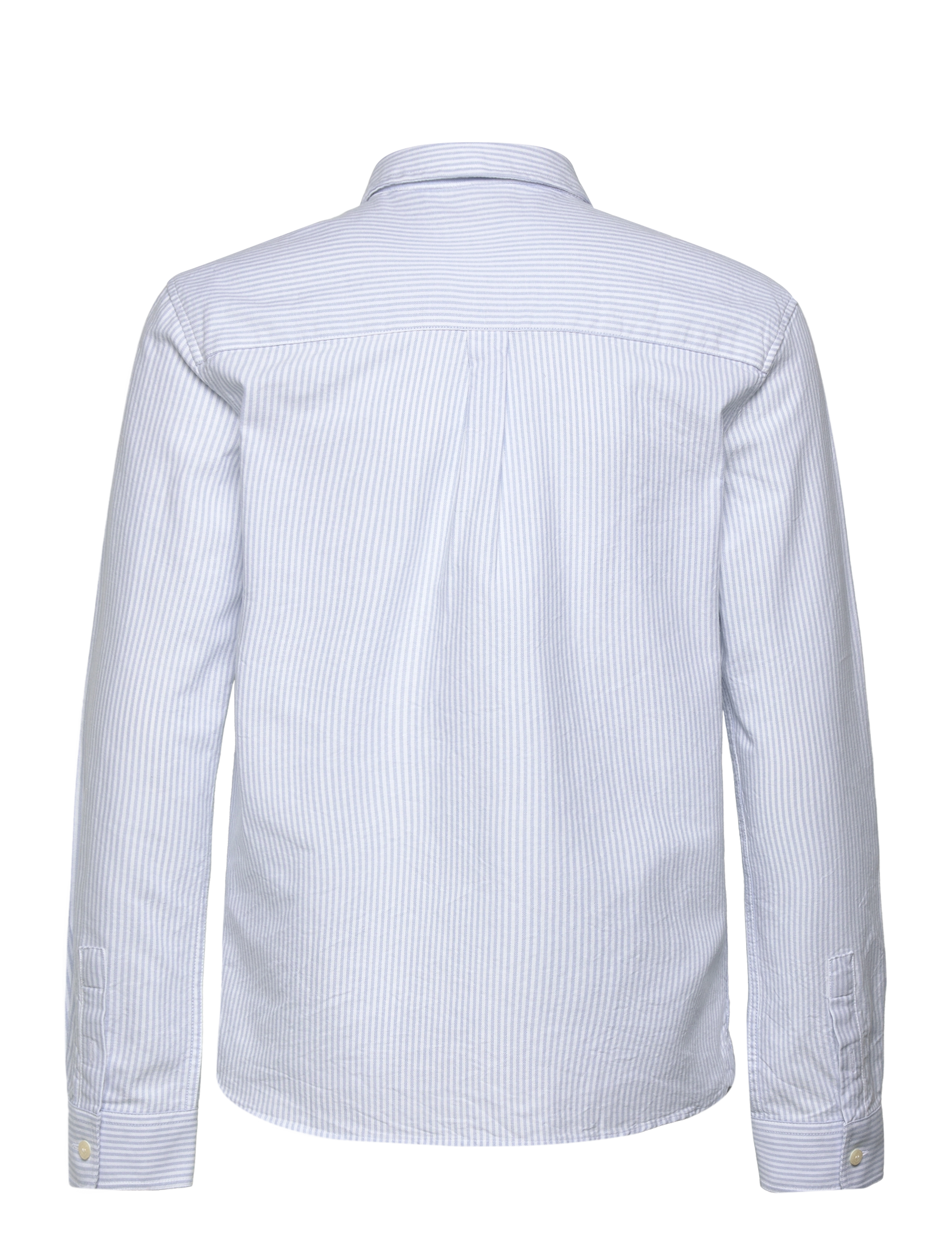 Lyle & Scott - Stripe Oxford Shirt - w490 light blue/ white - 1