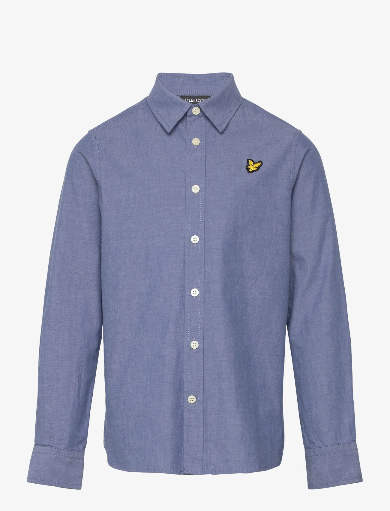 Lyle & Scott - Chambray Shirt - långärmade skjortor - x158 chambray - 0
