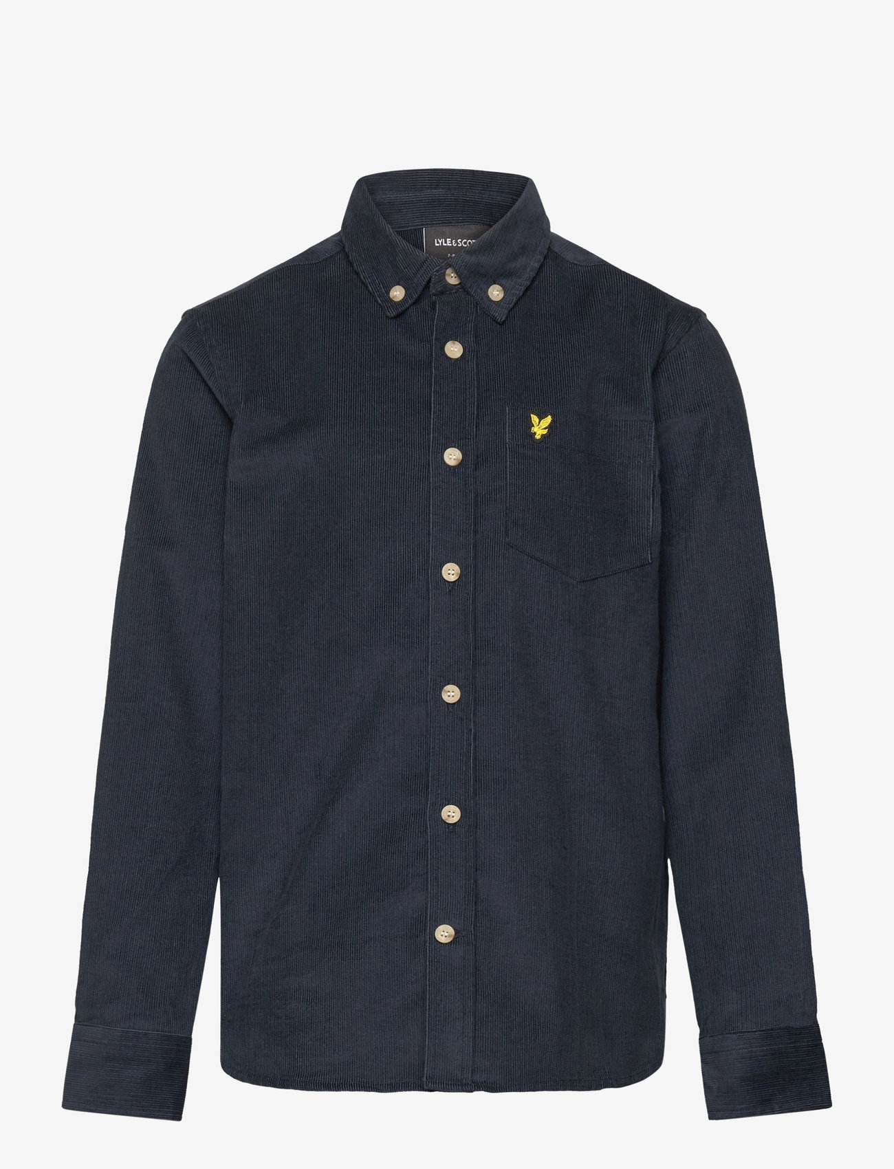 Lyle & Scott - Needle Cord Shirt - long-sleeved shirts - dark navy - 1