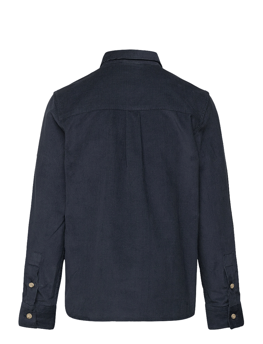 Lyle & Scott - Needle Cord Shirt - långärmade skjortor - dark navy - 2
