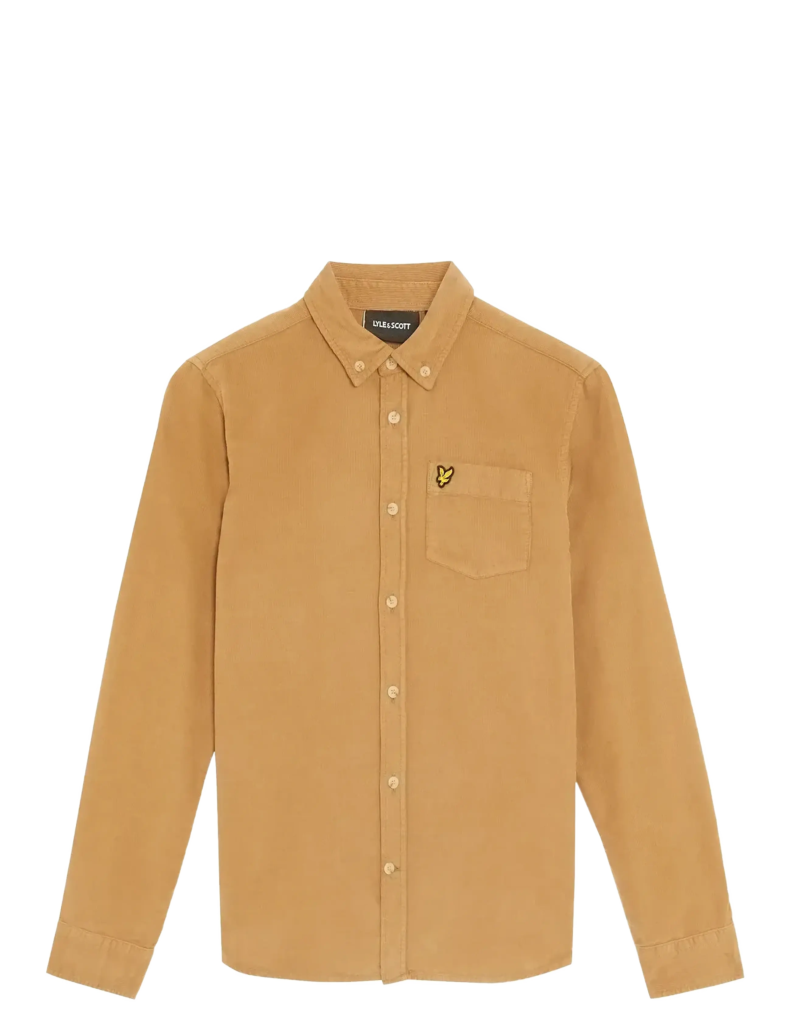 Lyle & Scott Needle Cord Shirt - 4 for 3 - X851 TIGERS EYE / beige