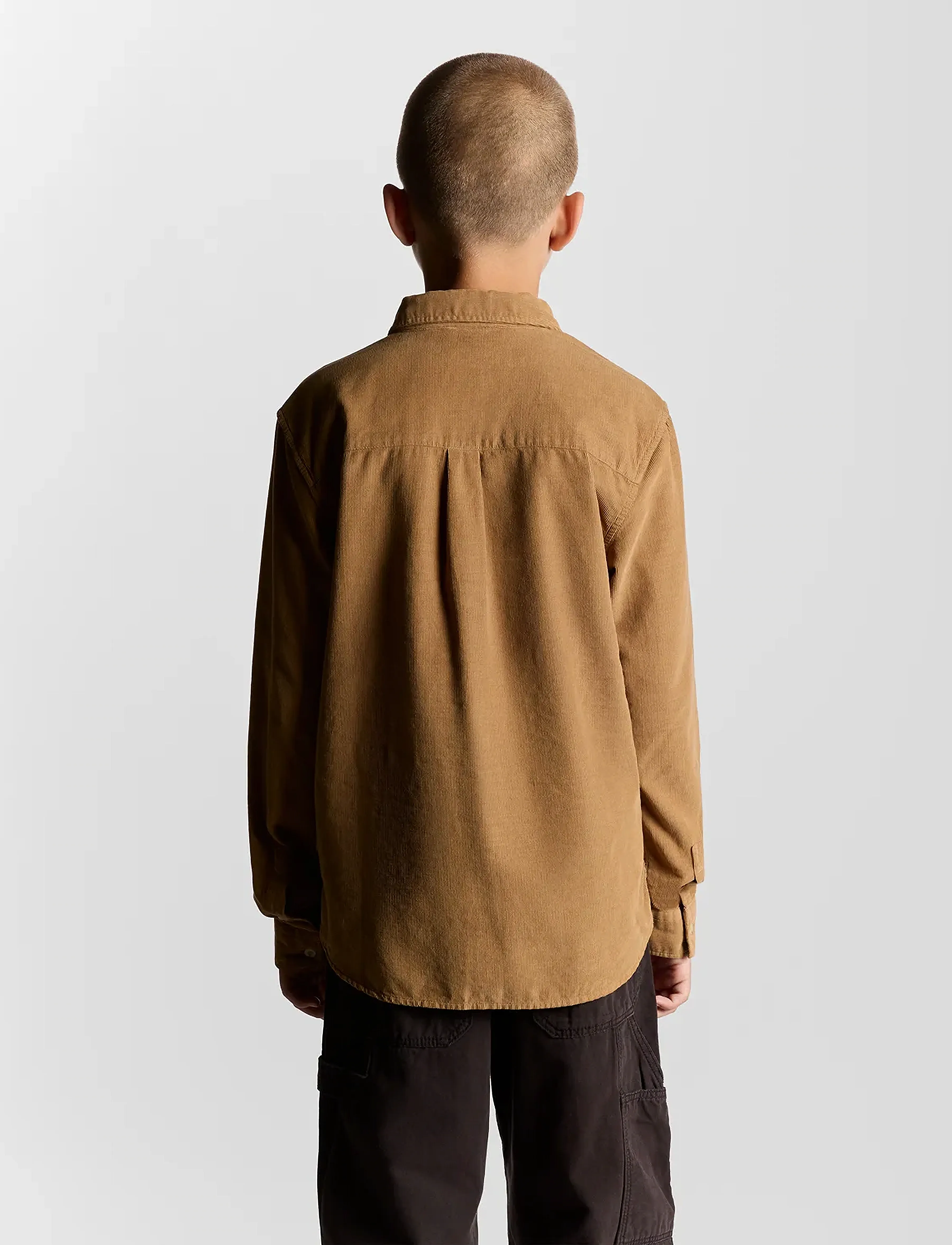 Lyle & Scott - Needle Cord Shirt - långärmade skjortor - x851 tigers eye - 2