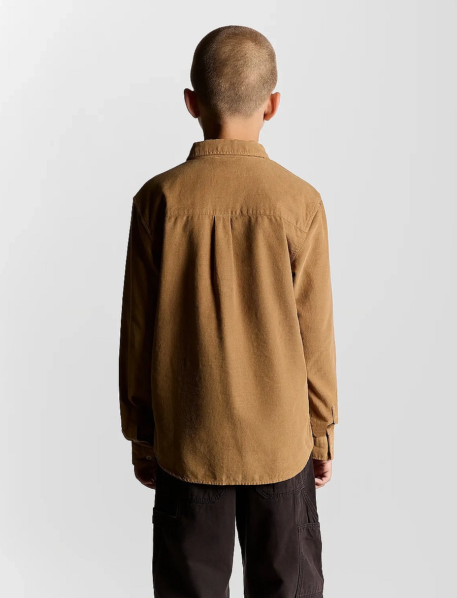 Lyle & Scott - Needle Cord Shirt - chemises à manches longues - x851 tigers eye - 2