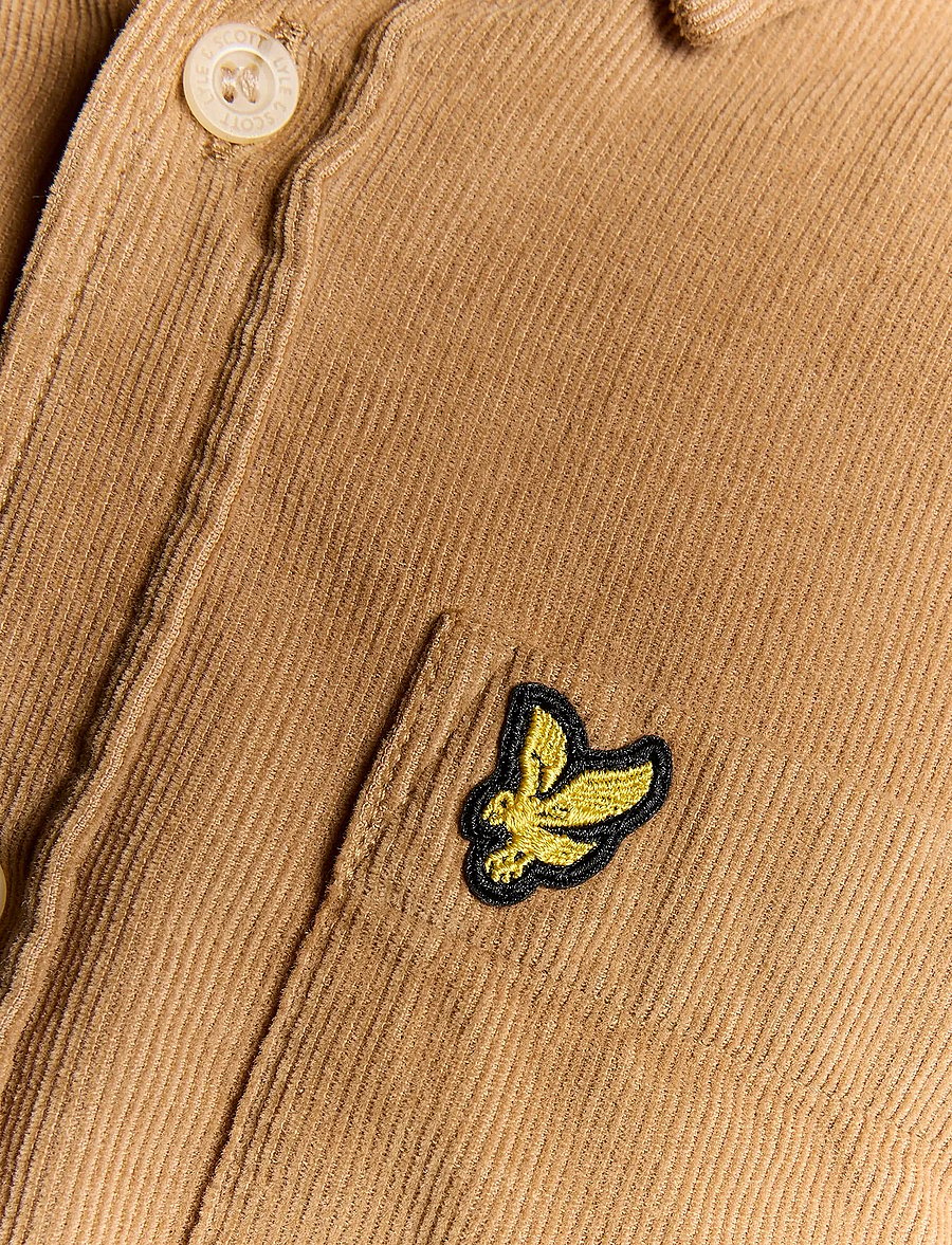 Lyle & Scott - Needle Cord Shirt - chemises à manches longues - x851 tigers eye - 5