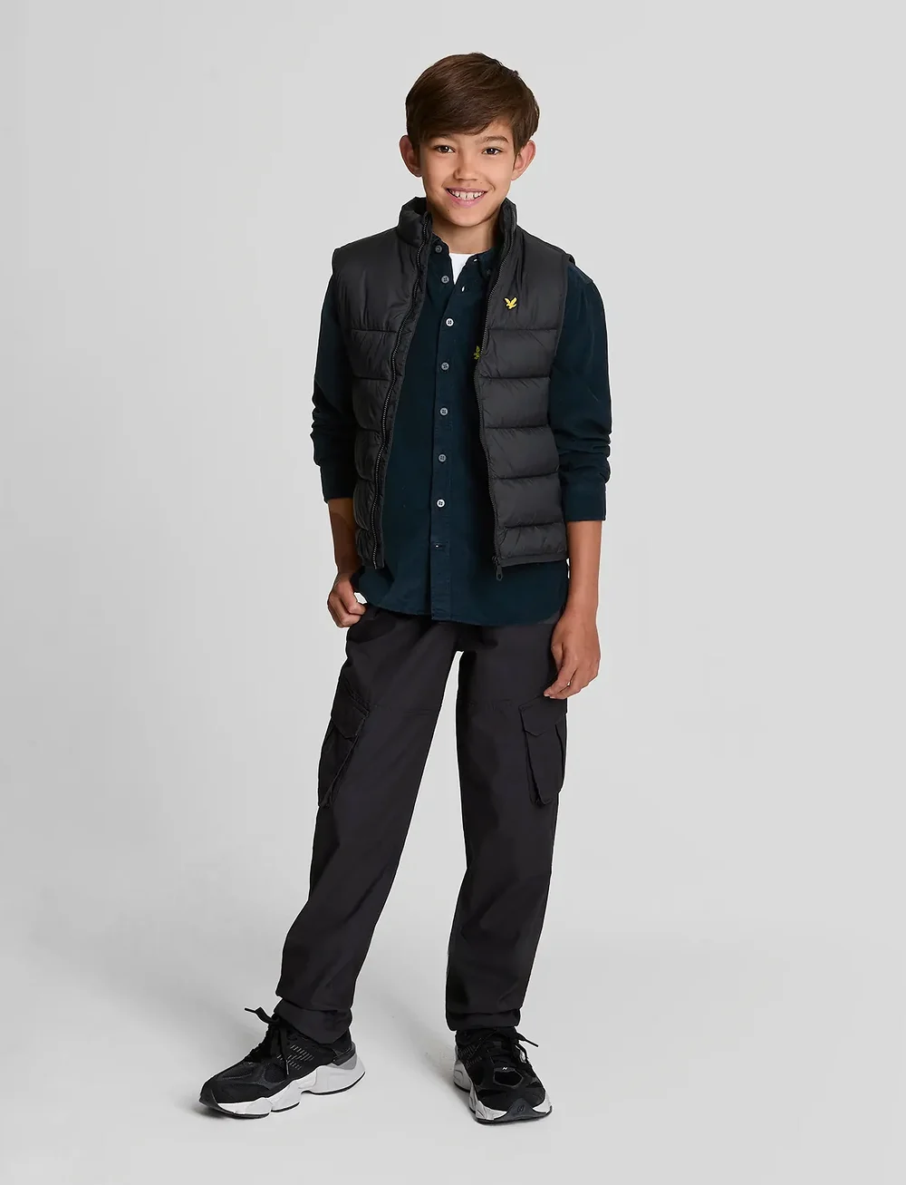 Lyle & Scott - Needle Cord Shirt - krekli ar garām piedurknēm - z271 dark navy - 4