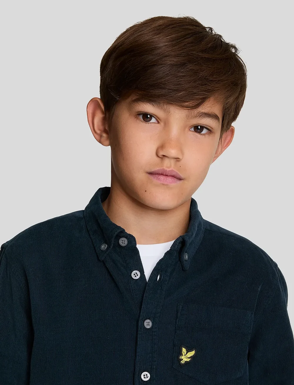 Lyle & Scott - Needle Cord Shirt - krekli ar garām piedurknēm - z271 dark navy - 5