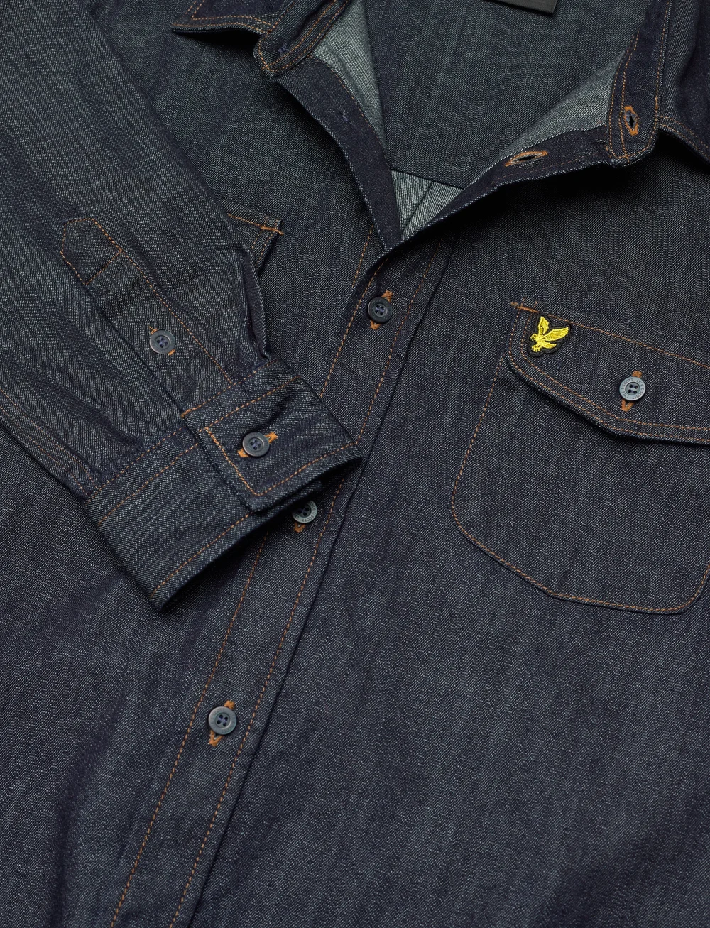 Lyle & Scott - Denim Shirt - marškiniai ilgomis rankovėmis - rinsed wash - 2