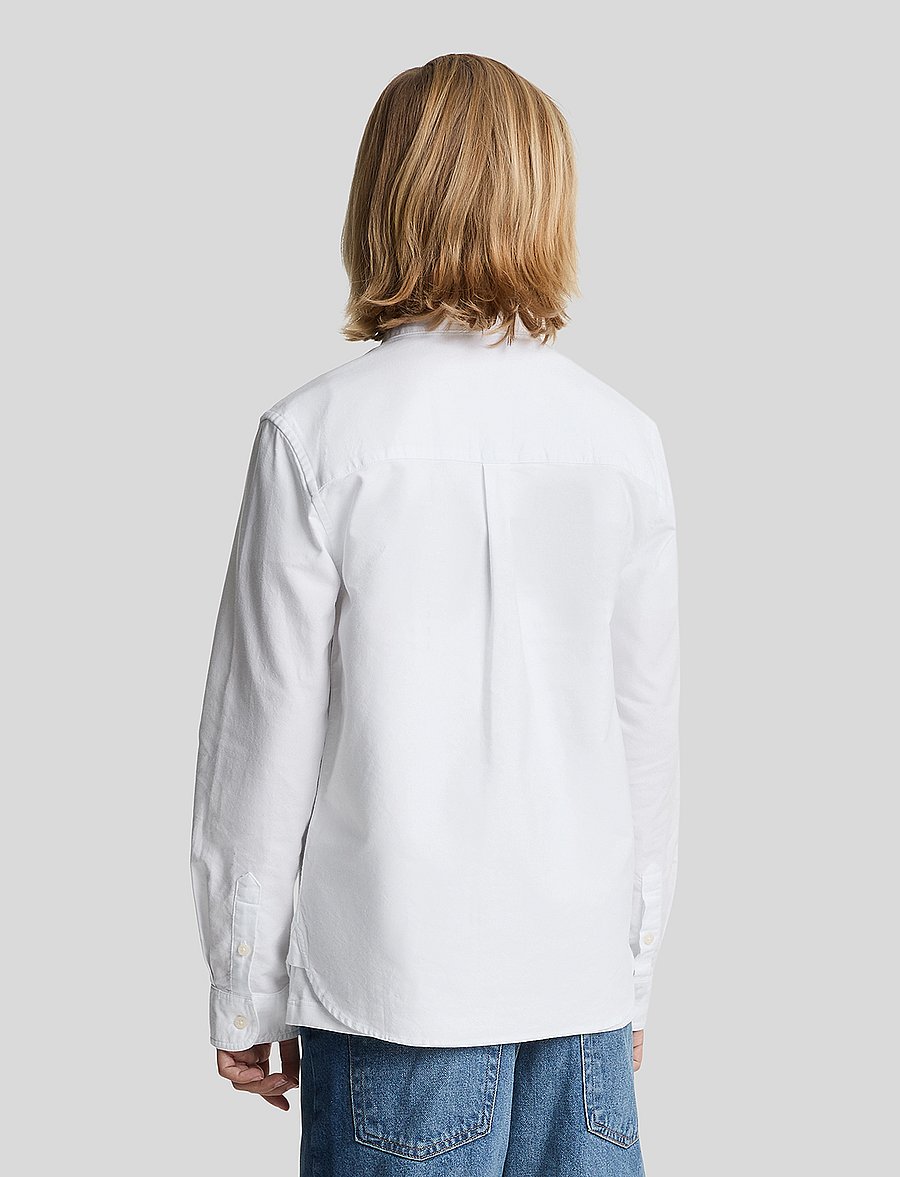 Lyle & Scott - Oxford Shirt - long-sleeved shirts - 626 white - 3
