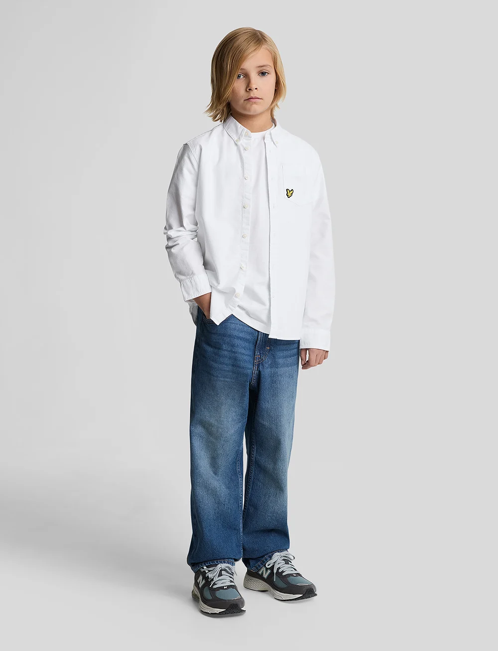 Lyle & Scott - Oxford Shirt - long-sleeved shirts - 626 white - 4