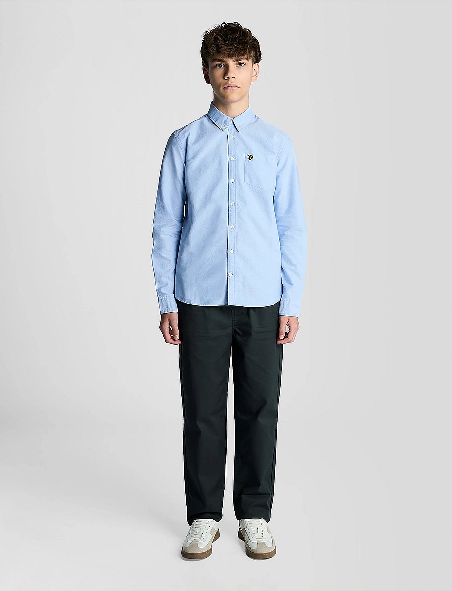 Lyle & Scott - Oxford Shirt - långärmade skjortor - riviera - 0