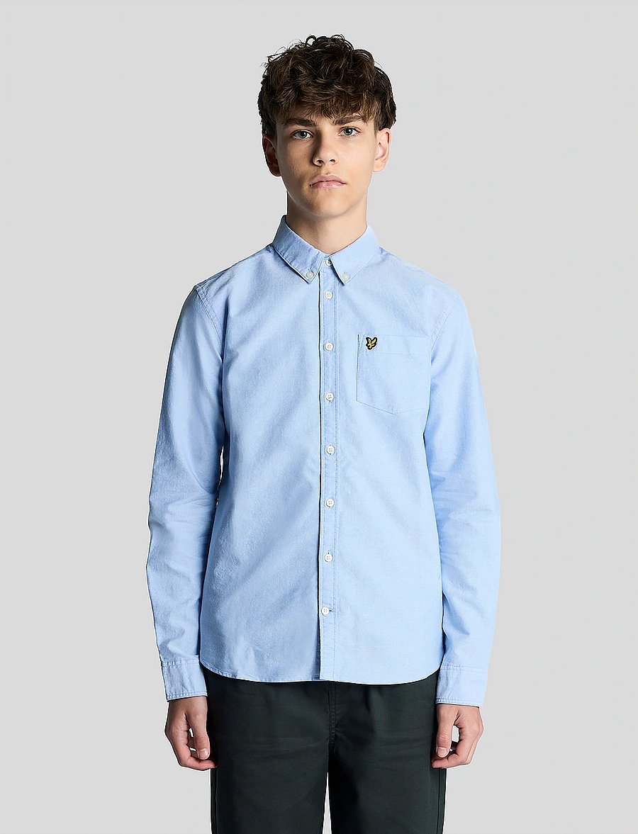 Lyle & Scott - Oxford Shirt - långärmade skjortor - riviera - 5