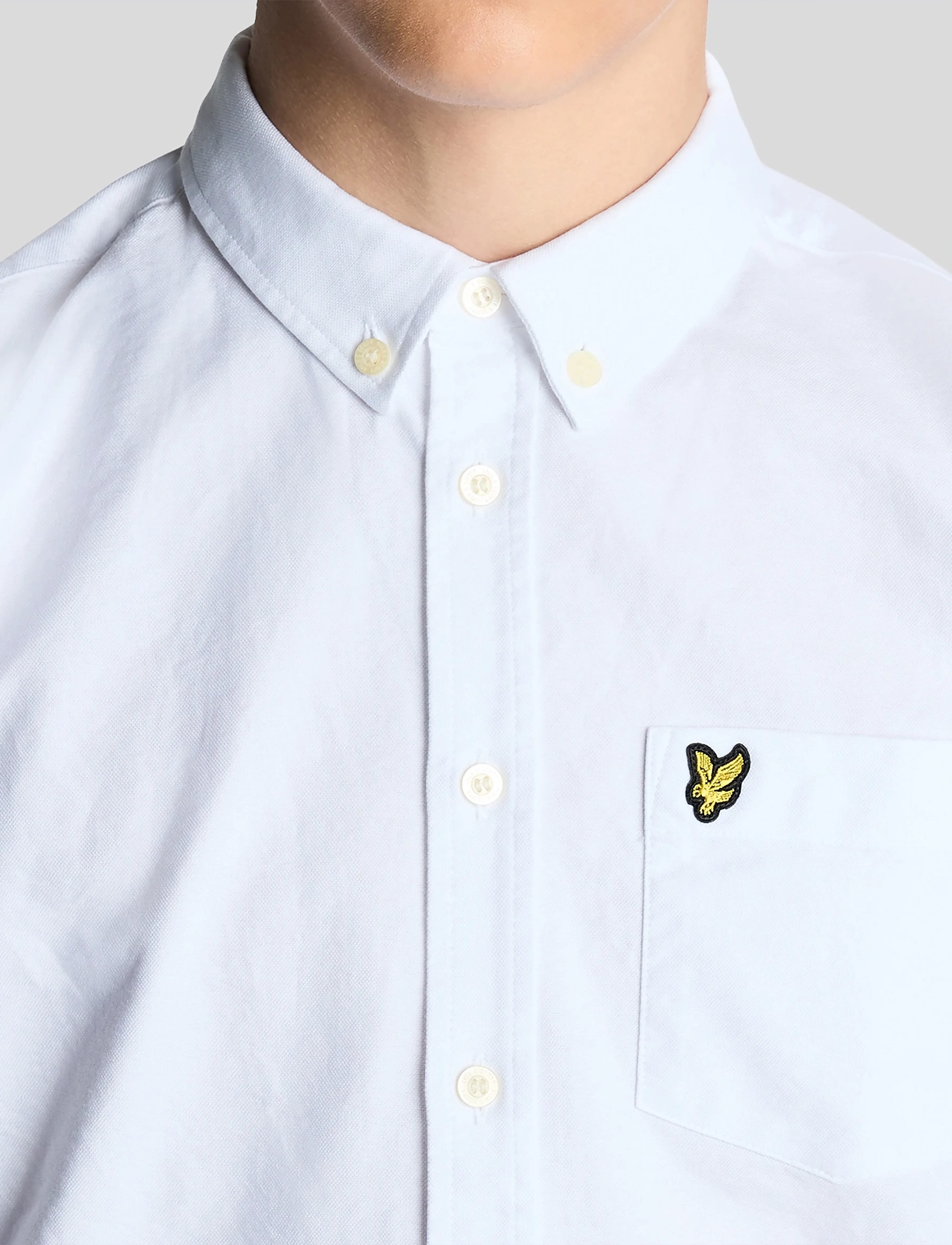 Lyle & Scott - Oxford Shirt - pikkade varrukatega särgid - white - 4