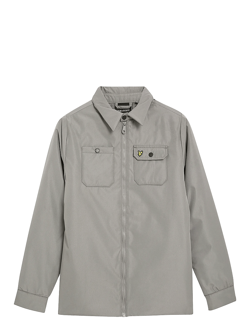 Lyle & Scott - Padded Woven Overshirt - overshirts - x852 sharkskin - 0