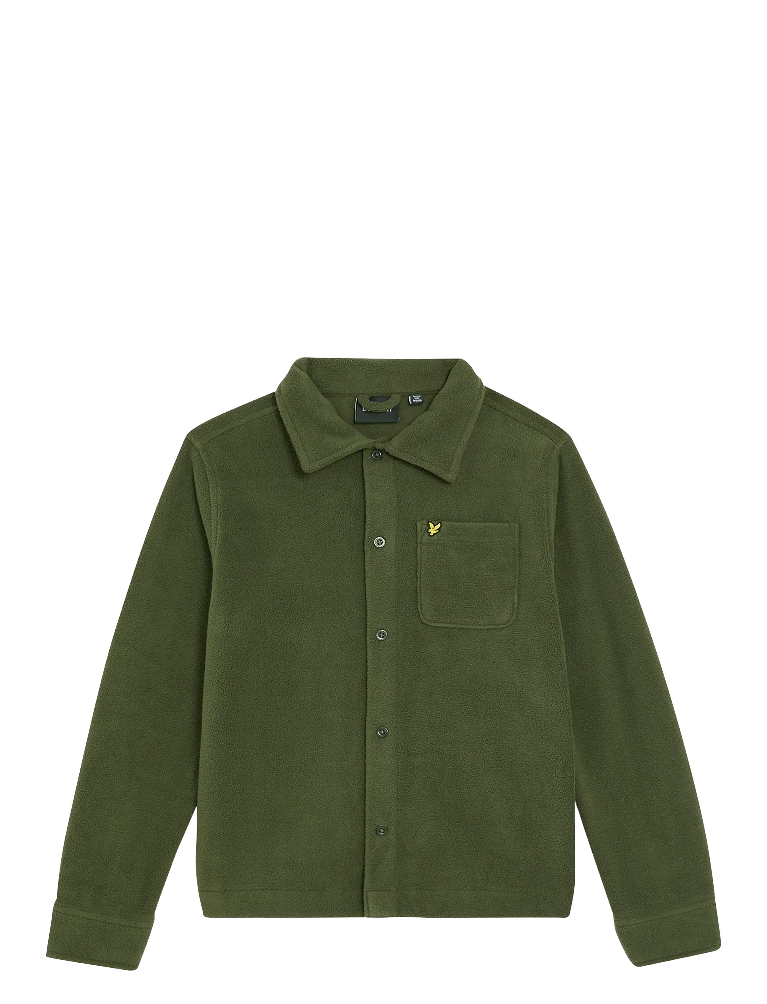 Lyle & Scott Polar Fleece Shirt - Fleecekläder - X848 DEEP DEPTHS / khaki/green