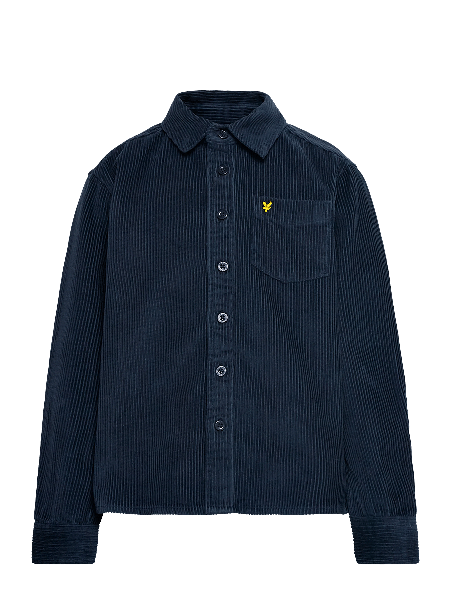 Lyle & Scott - Cord Long Sleeve Shirt - pikkade varrukatega särgid - dark navy - 1