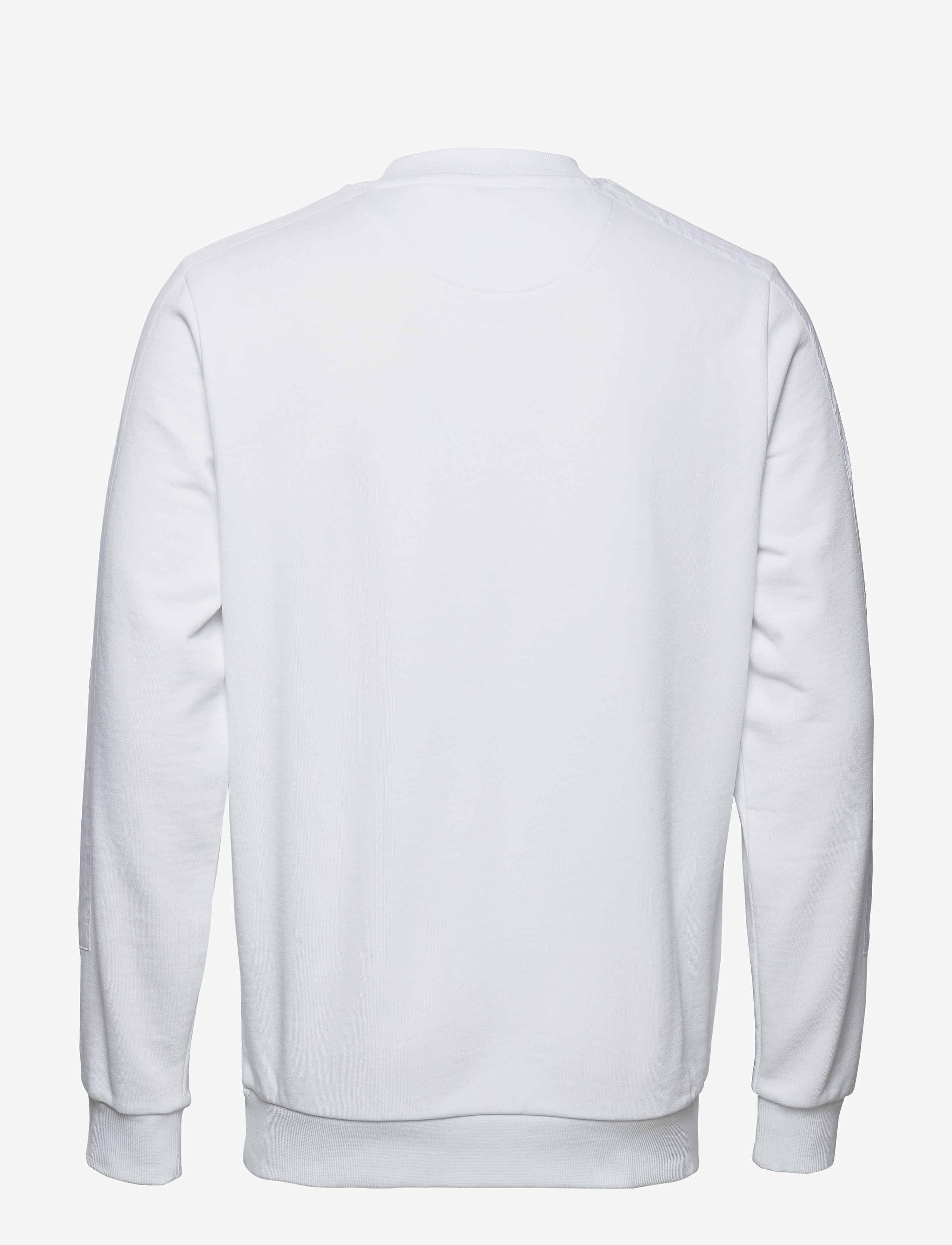 Lyle & Scott - Fabric Mix Crew Neck Sweatshirt - white - 1
