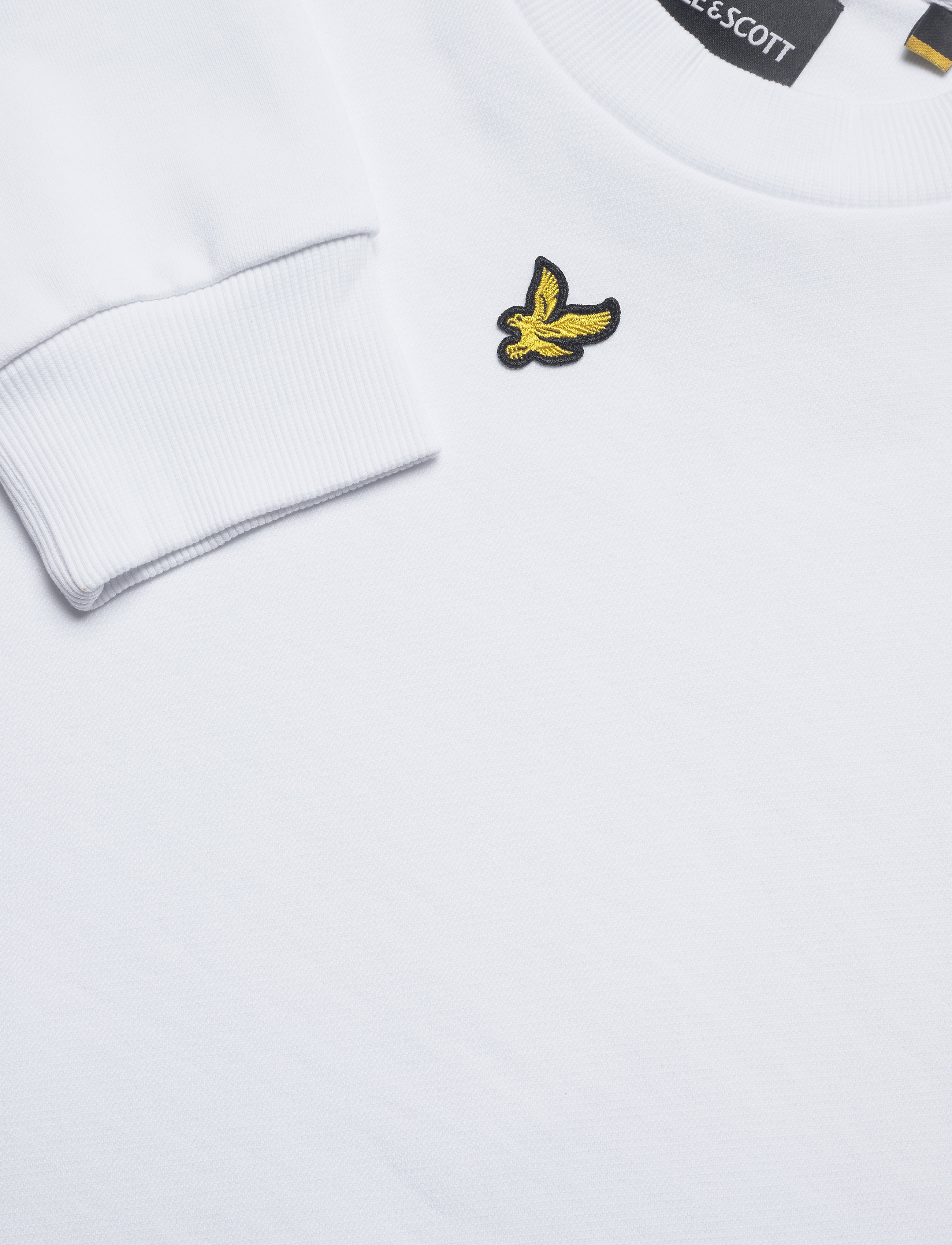 Lyle & Scott - Fabric Mix Crew Neck Sweatshirt - white - 2