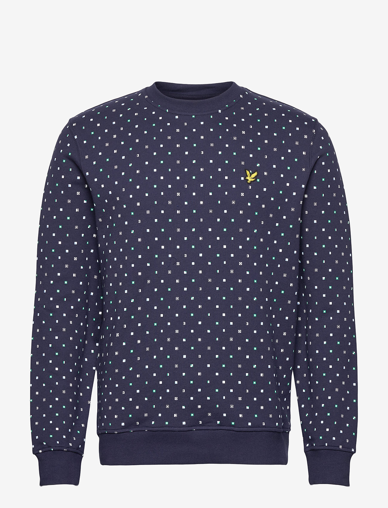 Lyle & Scott - Flag Print Sweatshirt - navy flag print - 0