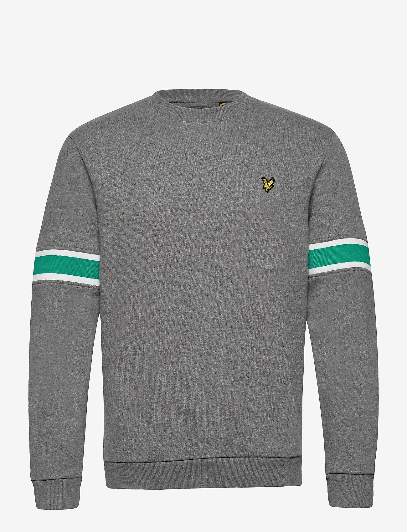 Lyle & Scott - Sleeve Rib Insert Sweatshirt - mid grey marl - 0