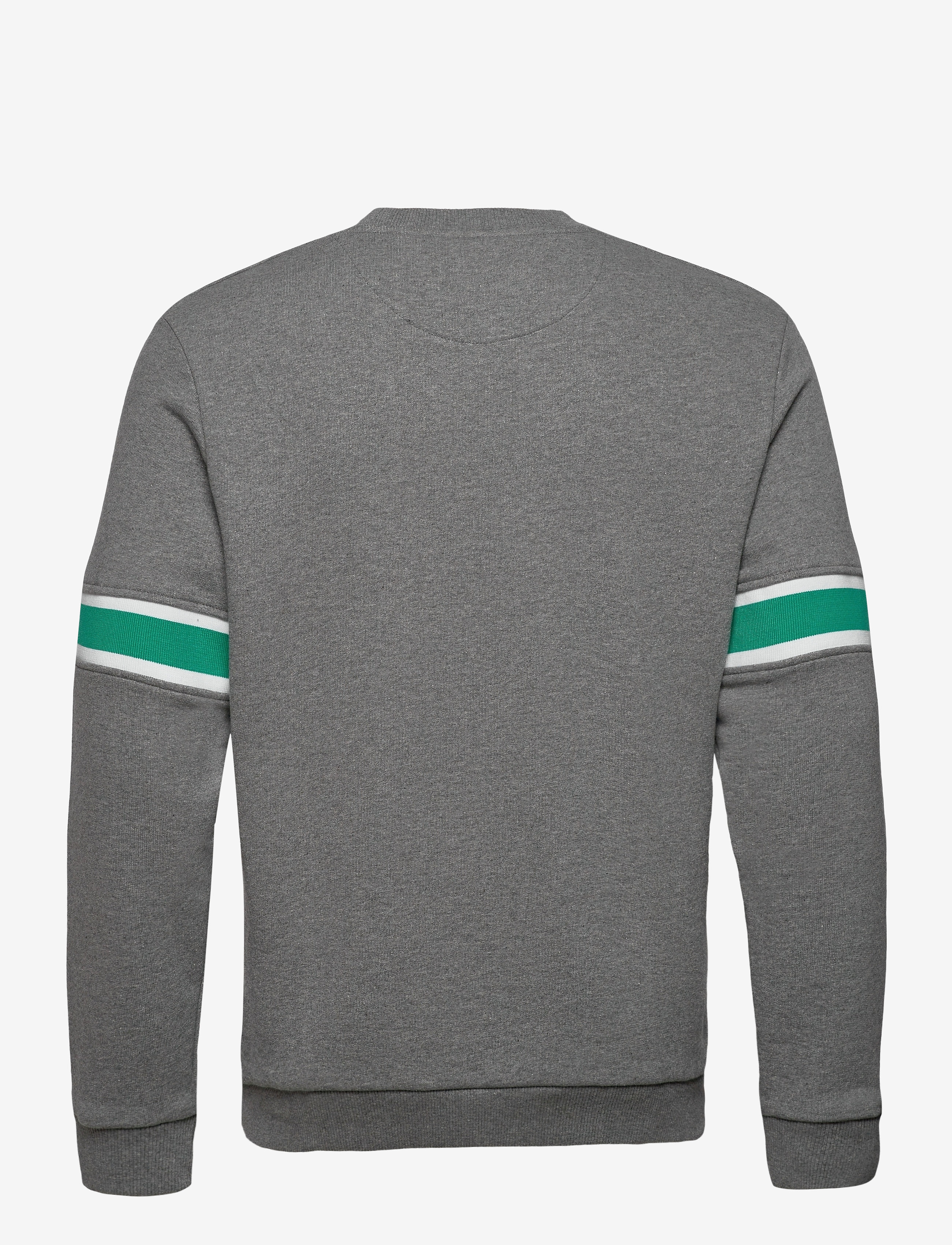 Lyle & Scott - Sleeve Rib Insert Sweatshirt - mid grey marl - 1