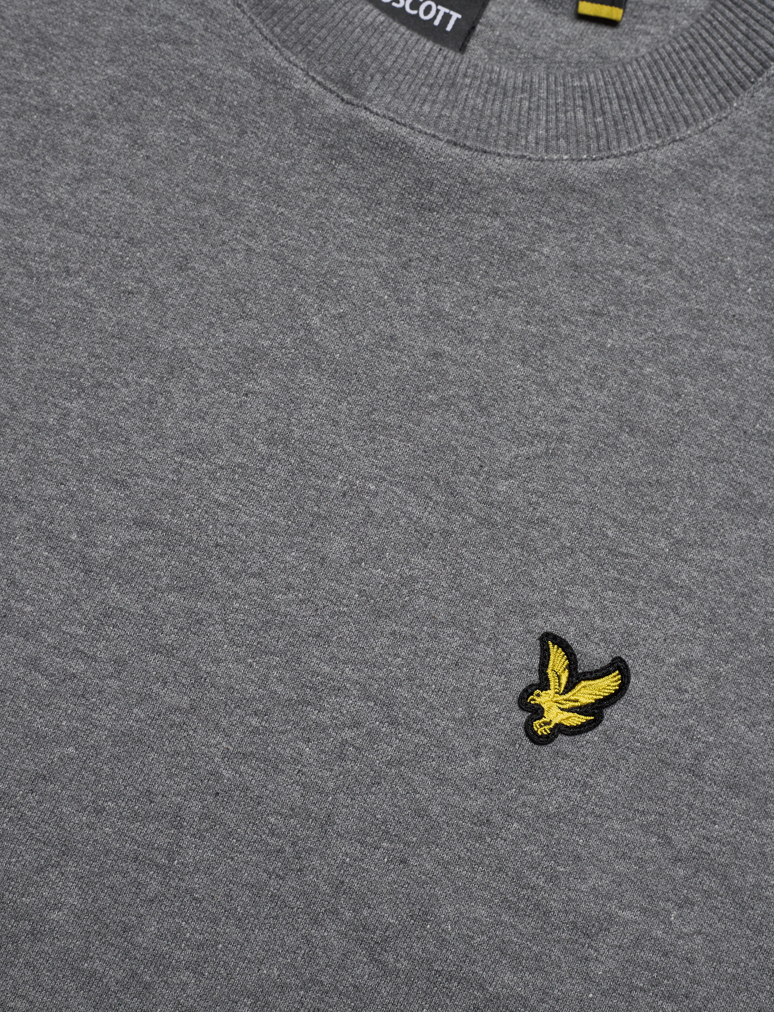 Lyle & Scott - Sleeve Rib Insert Sweatshirt - mid grey marl - 2