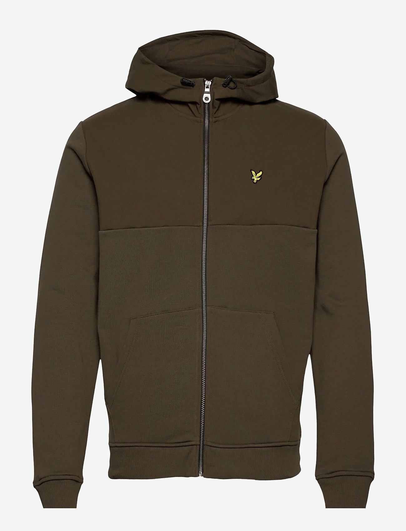 Lyle & Scott - Softshell Jersey Zip Hoodie - olive - 0