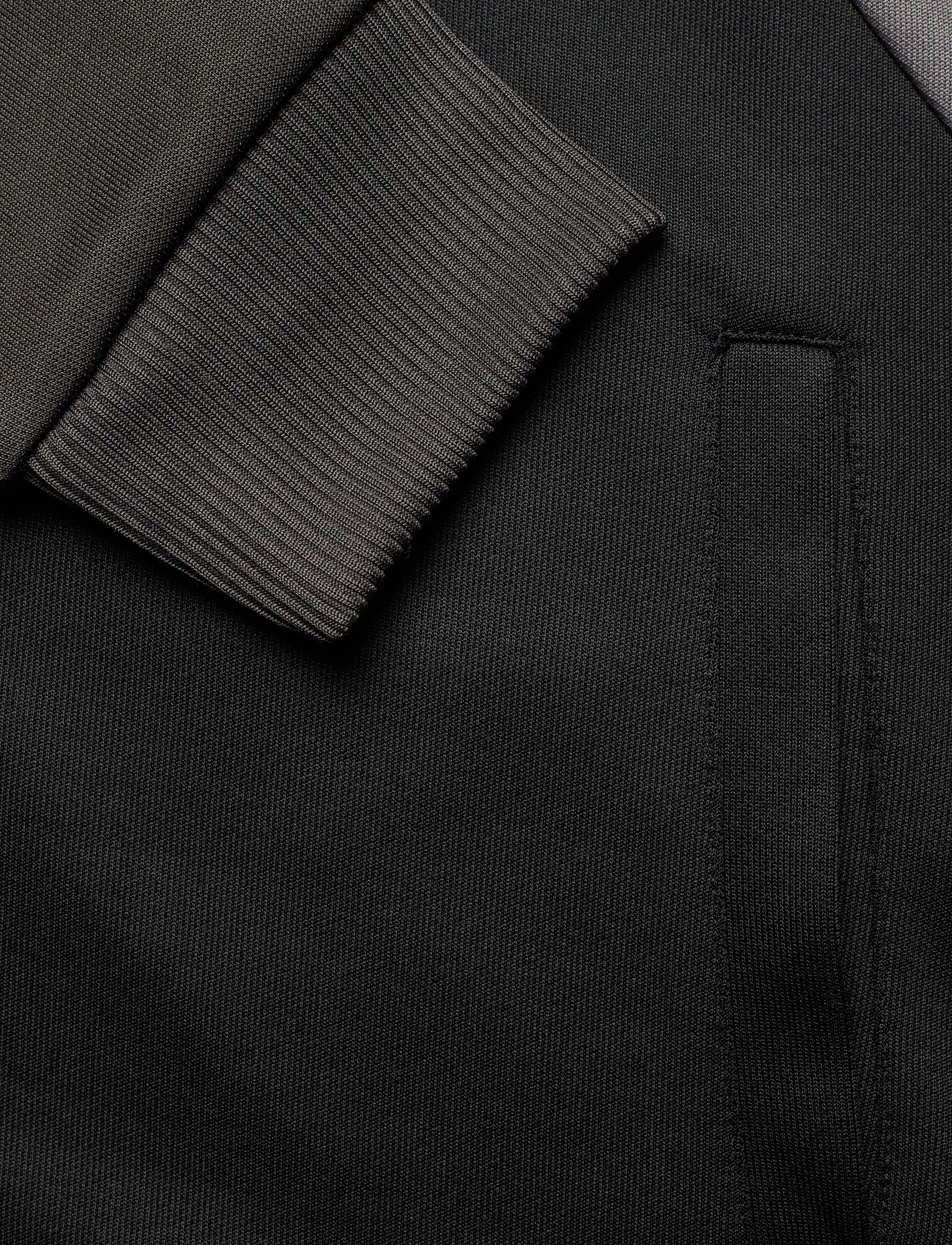 Lyle & Scott - Geo Panel Zip Through - raven/ jet black - 3