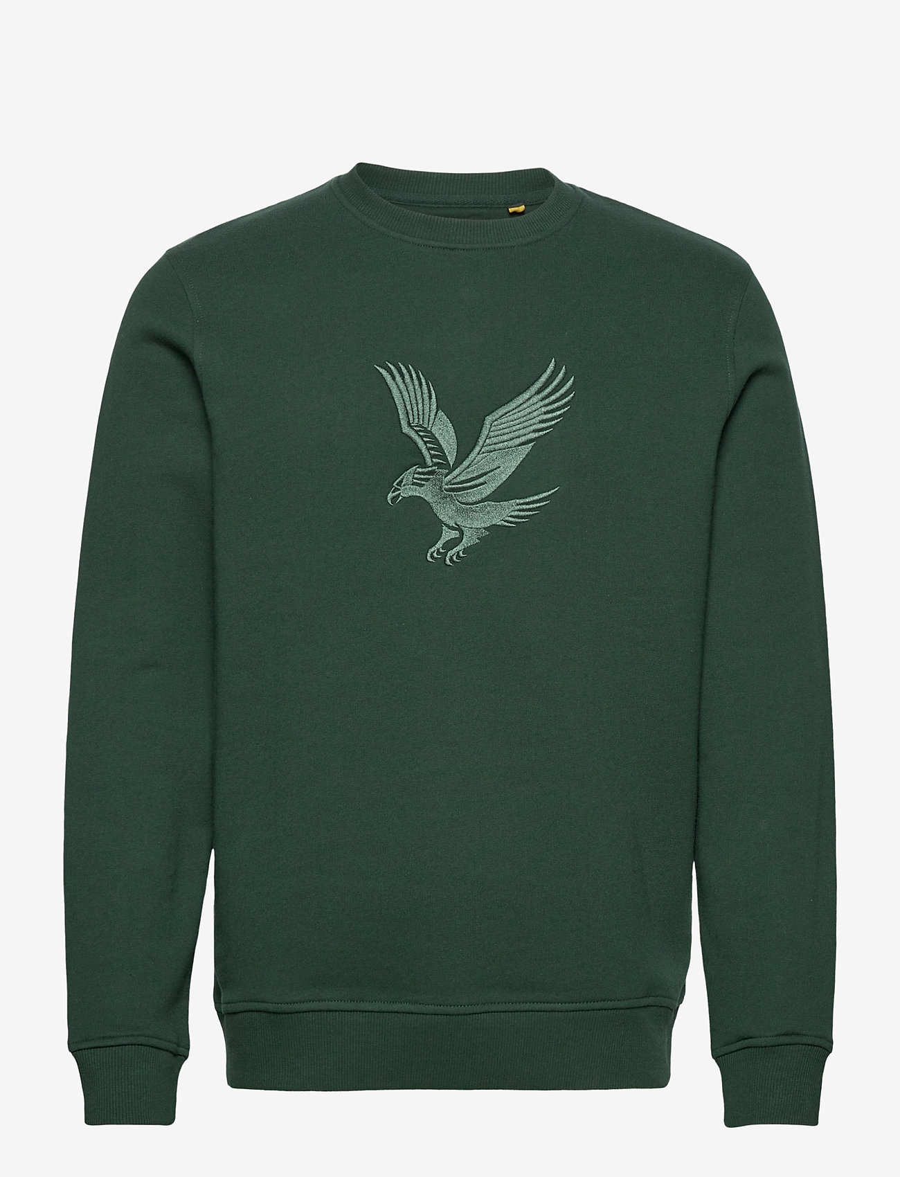 Embroidered Eagle Sweatshirt - JADE GREEN